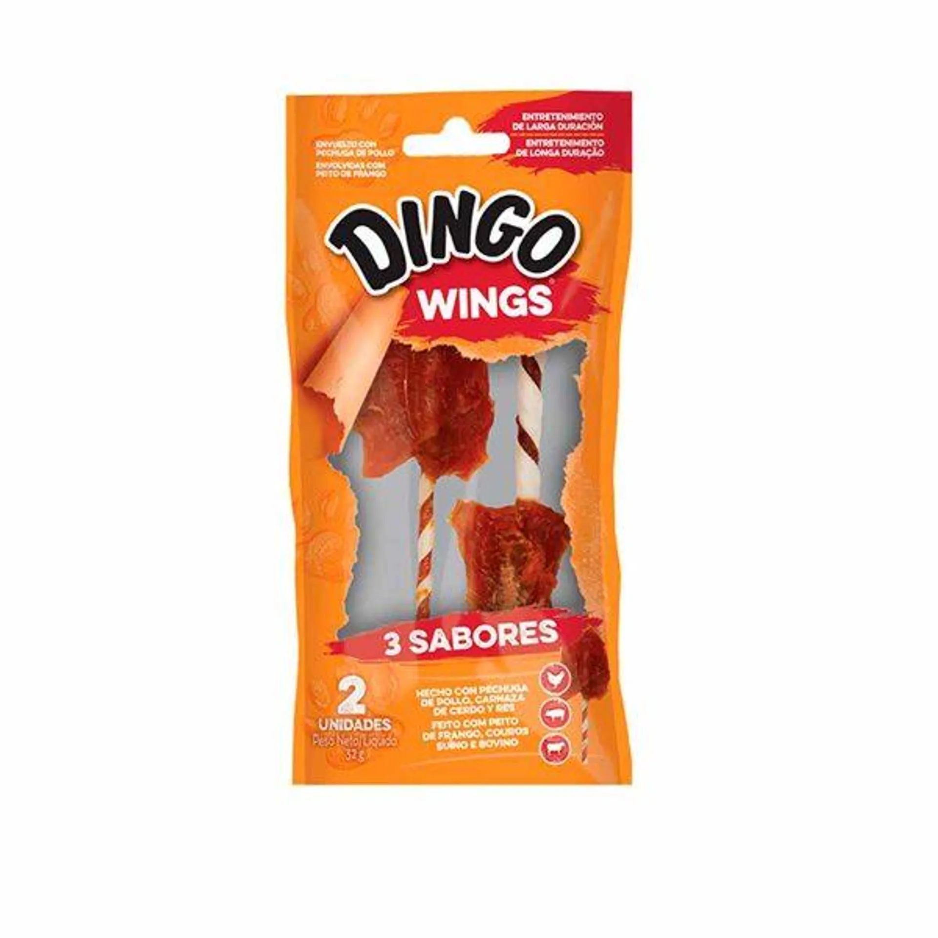 Dingo Triple Flavor Wings 2 unidades
