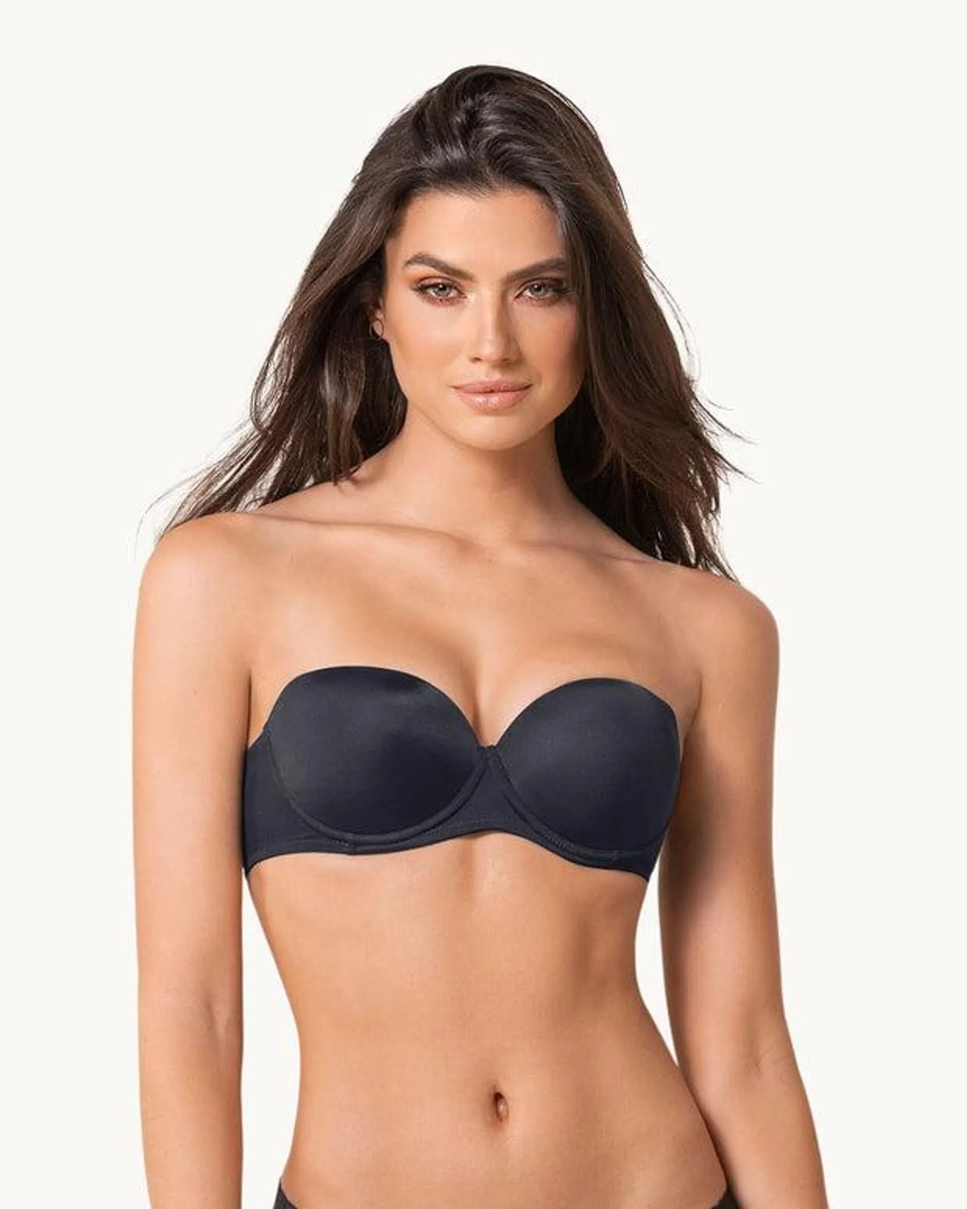 Sostén strapless con arco de realce suave