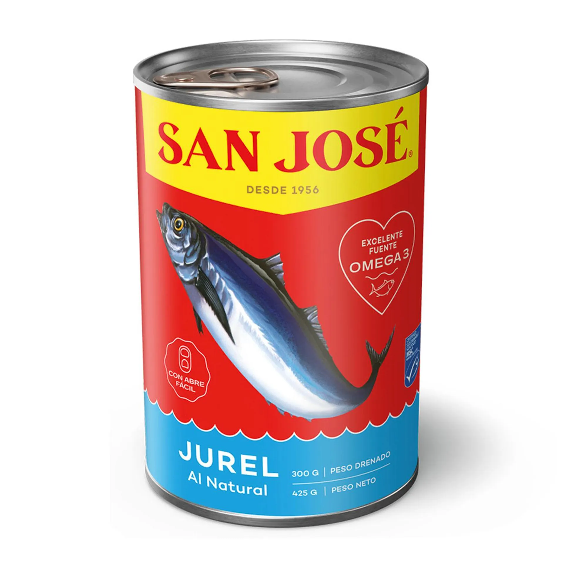 Jurel Al Natural San José Lata 300 g drenado