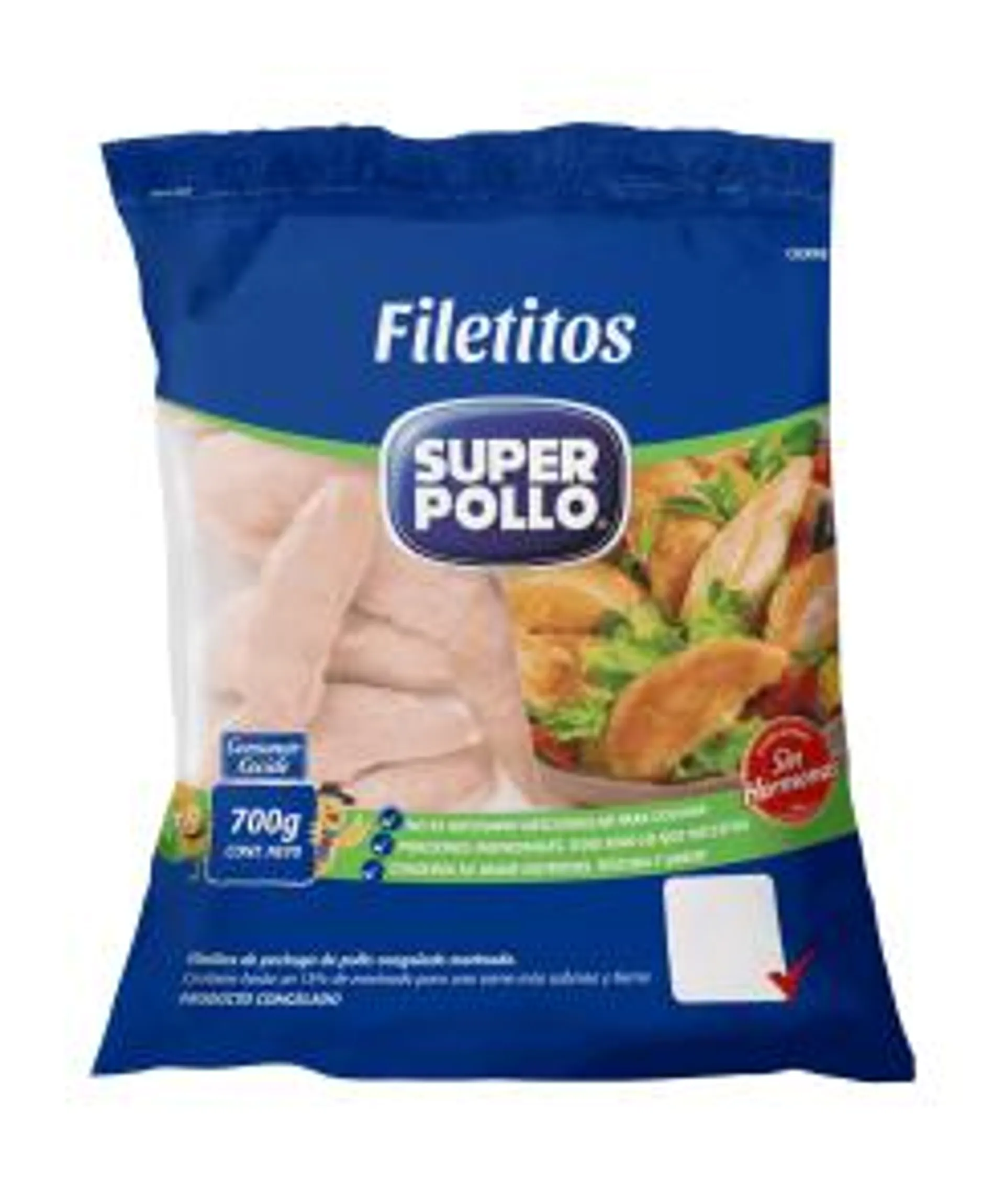 Filetitos De Pechuga Super Pollo 700 Gr