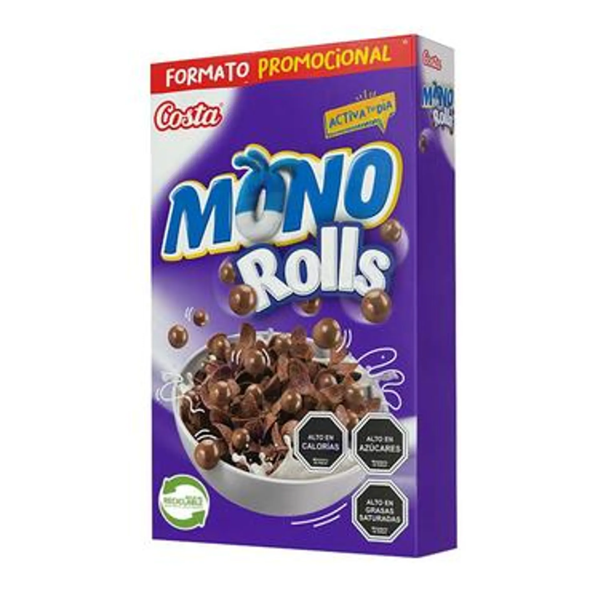 Cereal Mono Rolls Costa 230 Grs