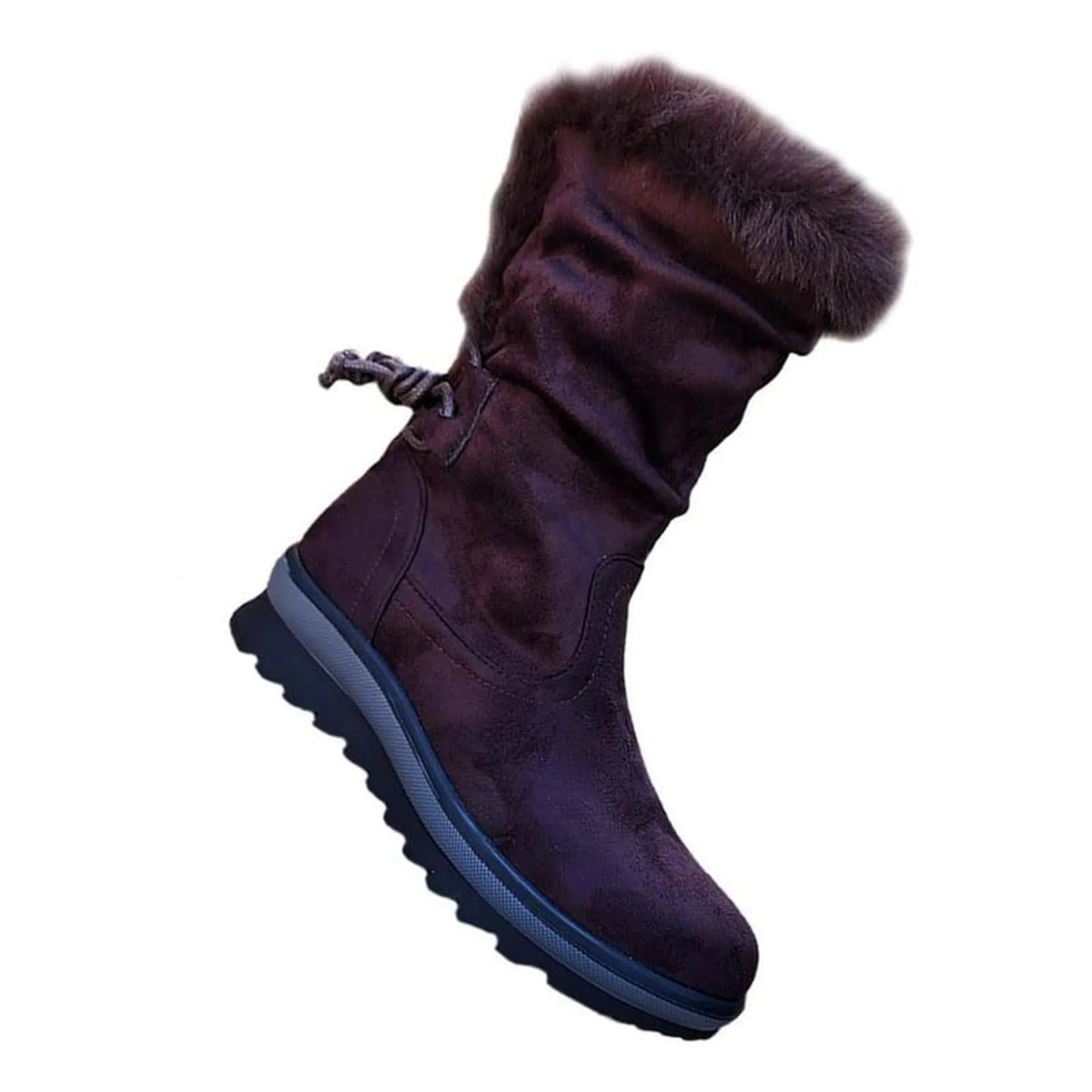 Botas Caña Alta Mujer Casual Tendencia Otoño Invierno Marrón - 7140