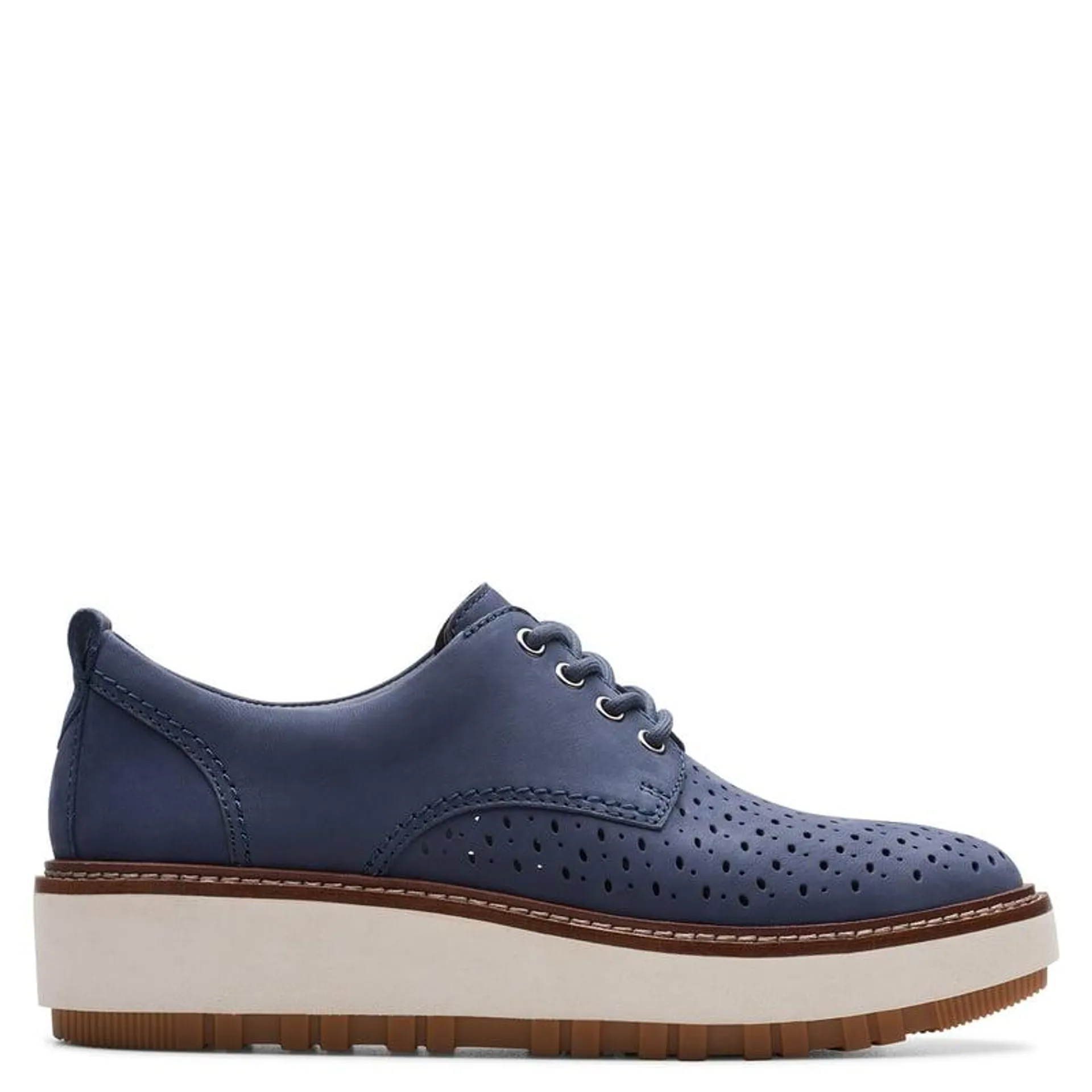 Zapato Casual Mujer Cuero Azul Clarks