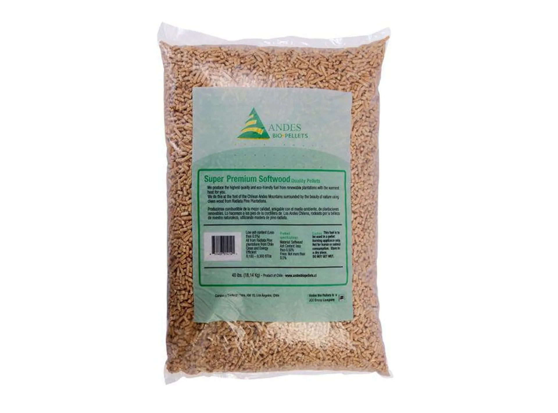 Pellet 18 kg Premium Andes.