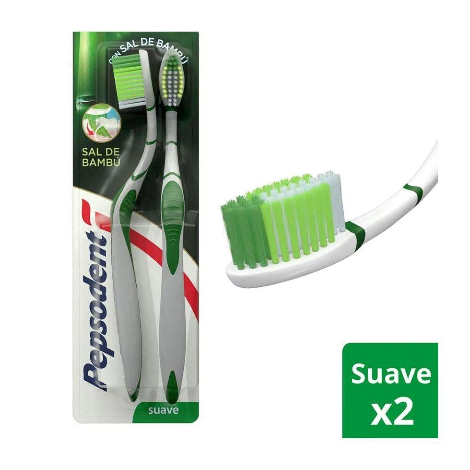 Cepillo Dental Bamboo Salt Suave X2