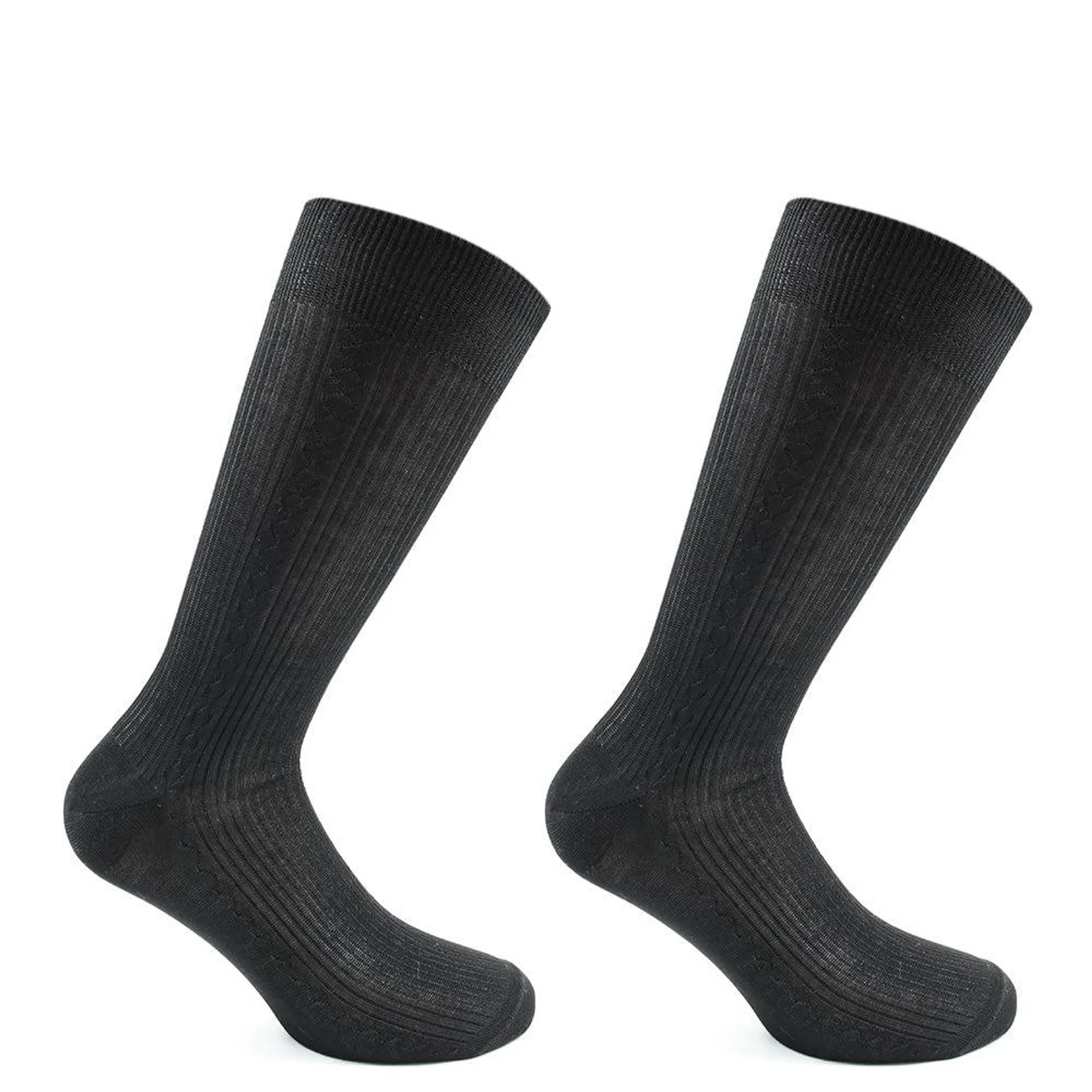 Monarch - 2 Pares Calcetines Hilo Borlon Hombre