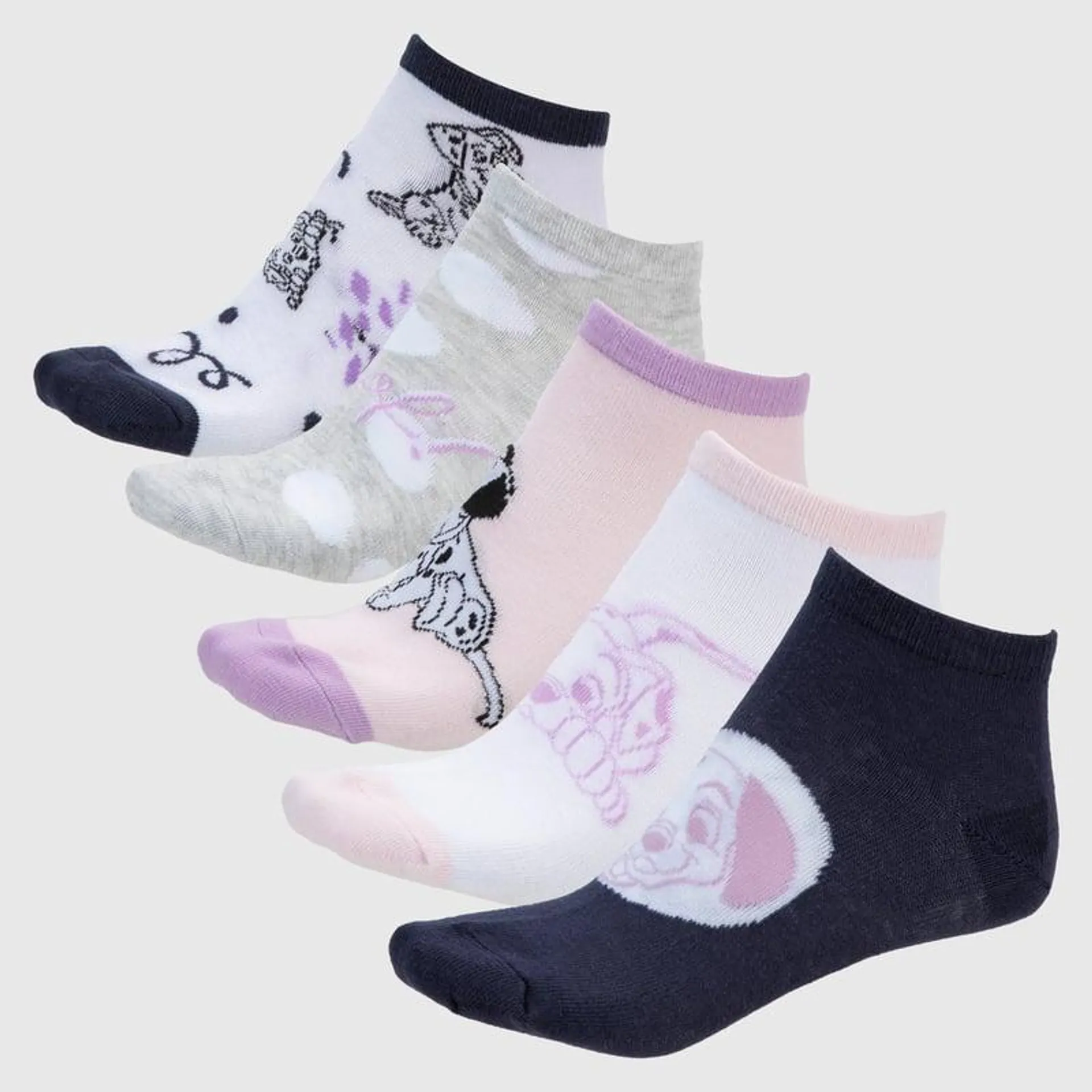 Pack De 5 Calcetines Cortos Mujer Disney