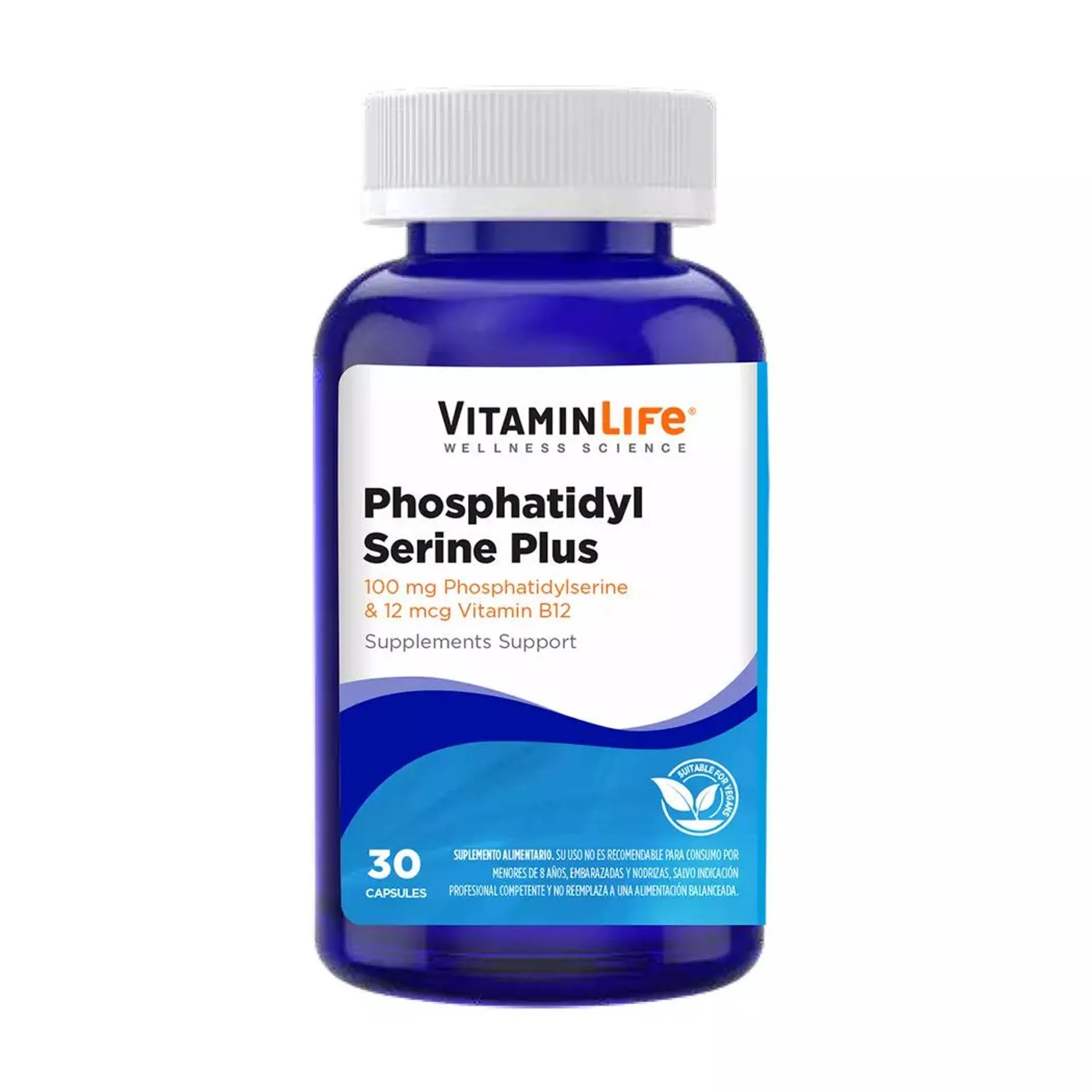 Phosphatidyl Serine Plus 30 Cápsulas VitaminLife