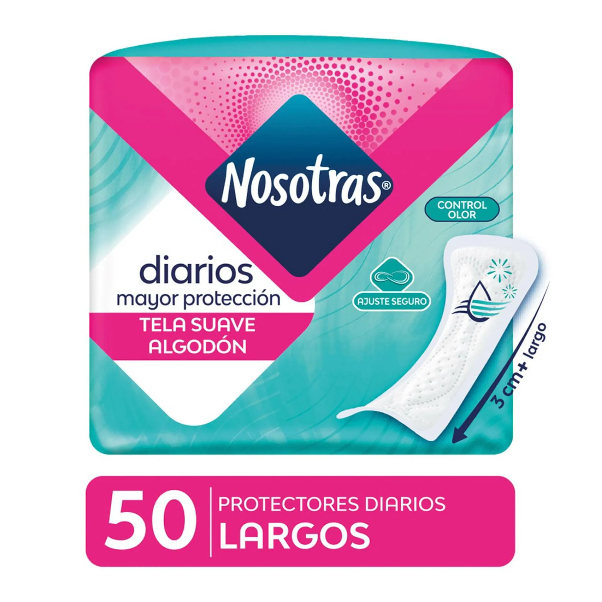 Protectores Diarios Nosotras Largos 50 un.