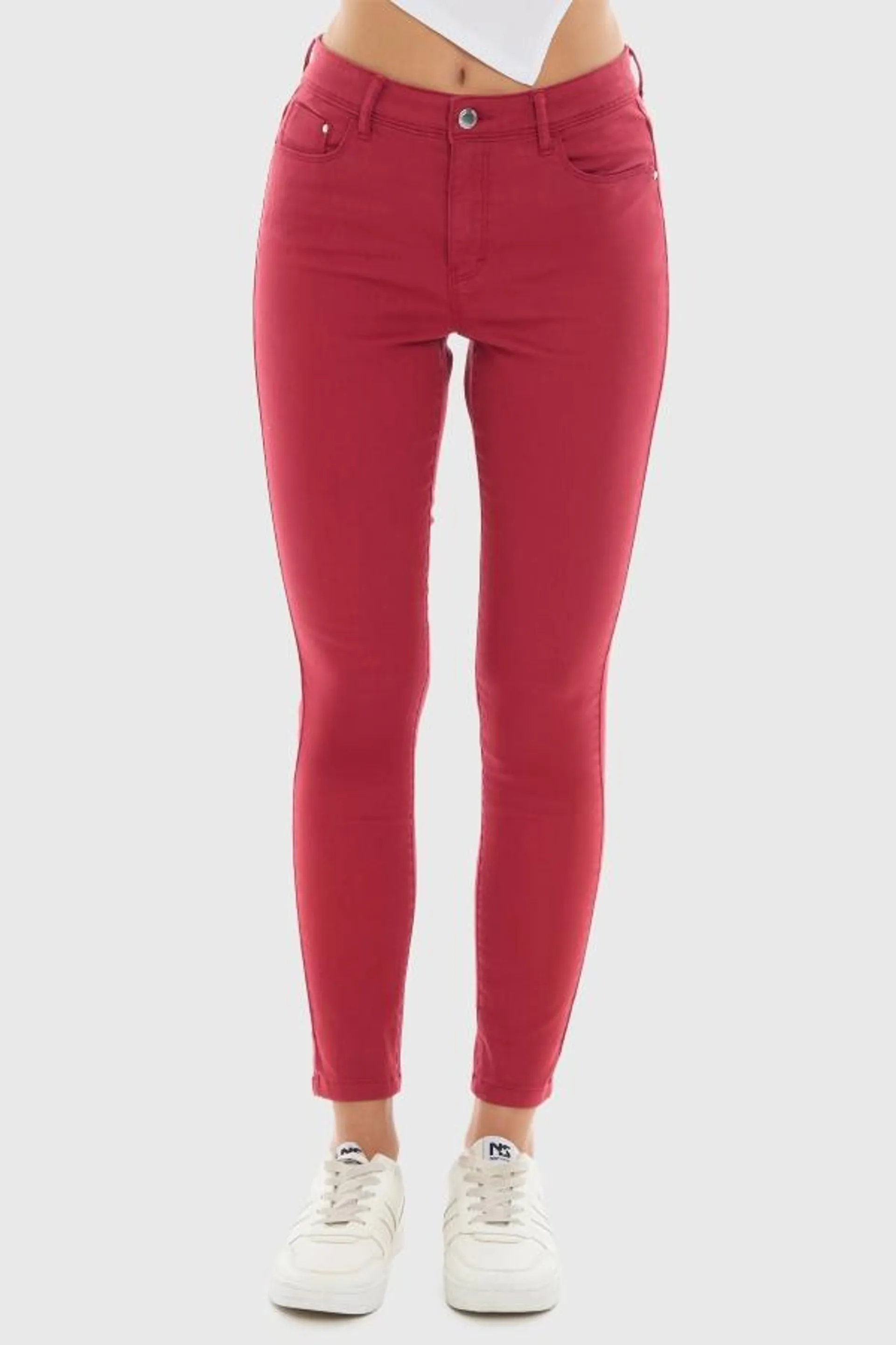 Jeans mujer emilia rojo