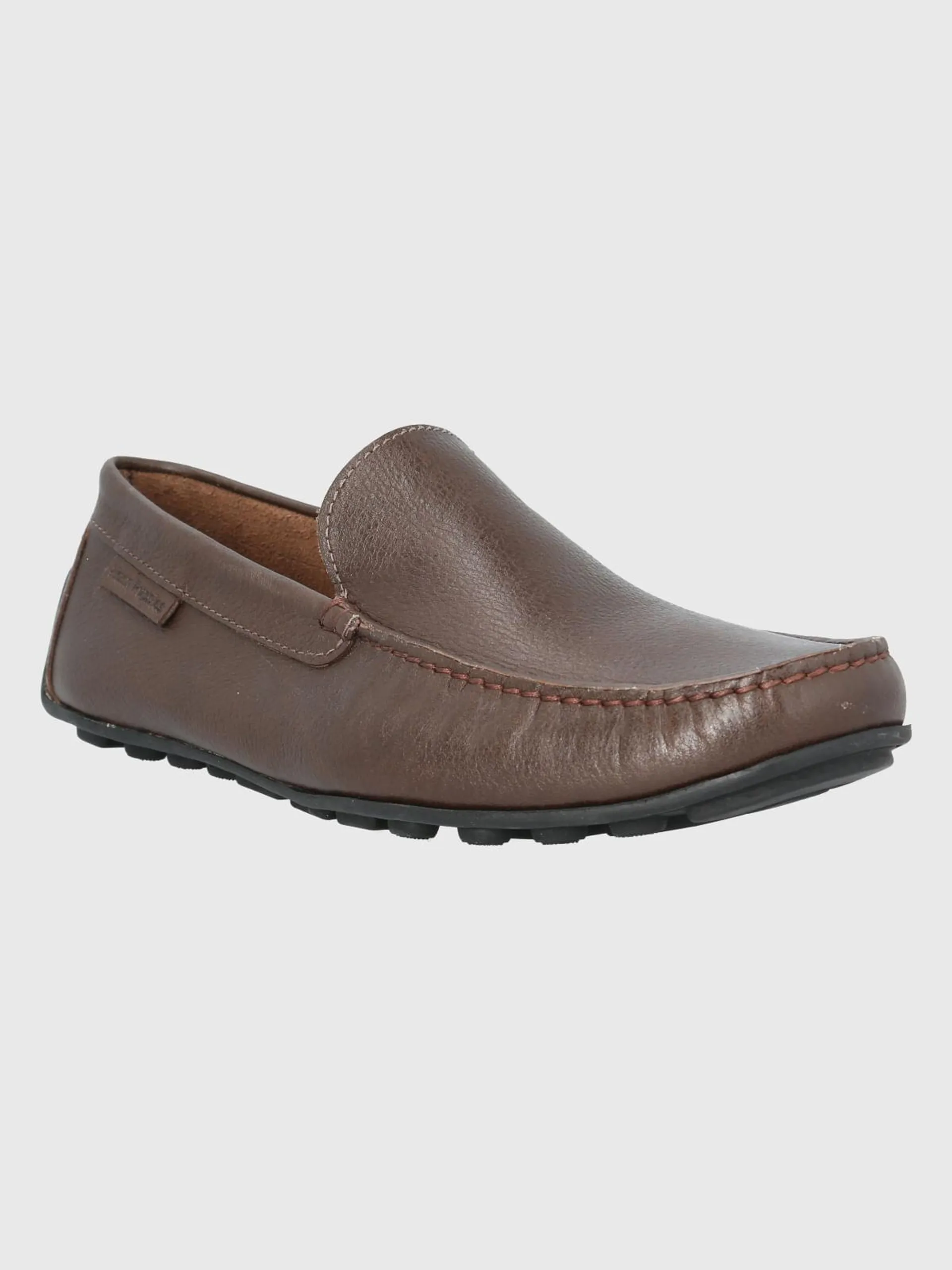 Mocasin Cuero Hombre Blumenau Café Oscuro