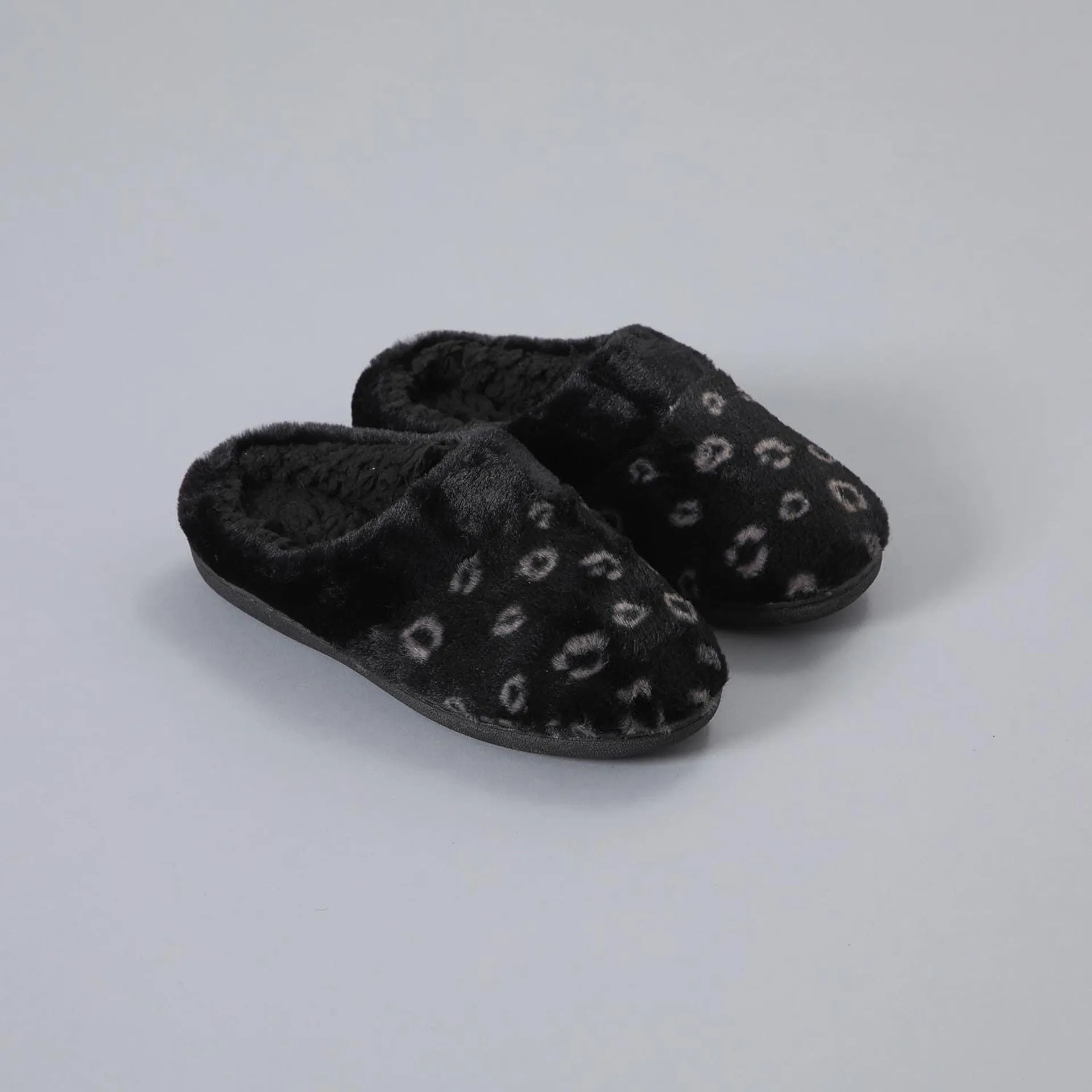 Pantufla Fur Animal Print