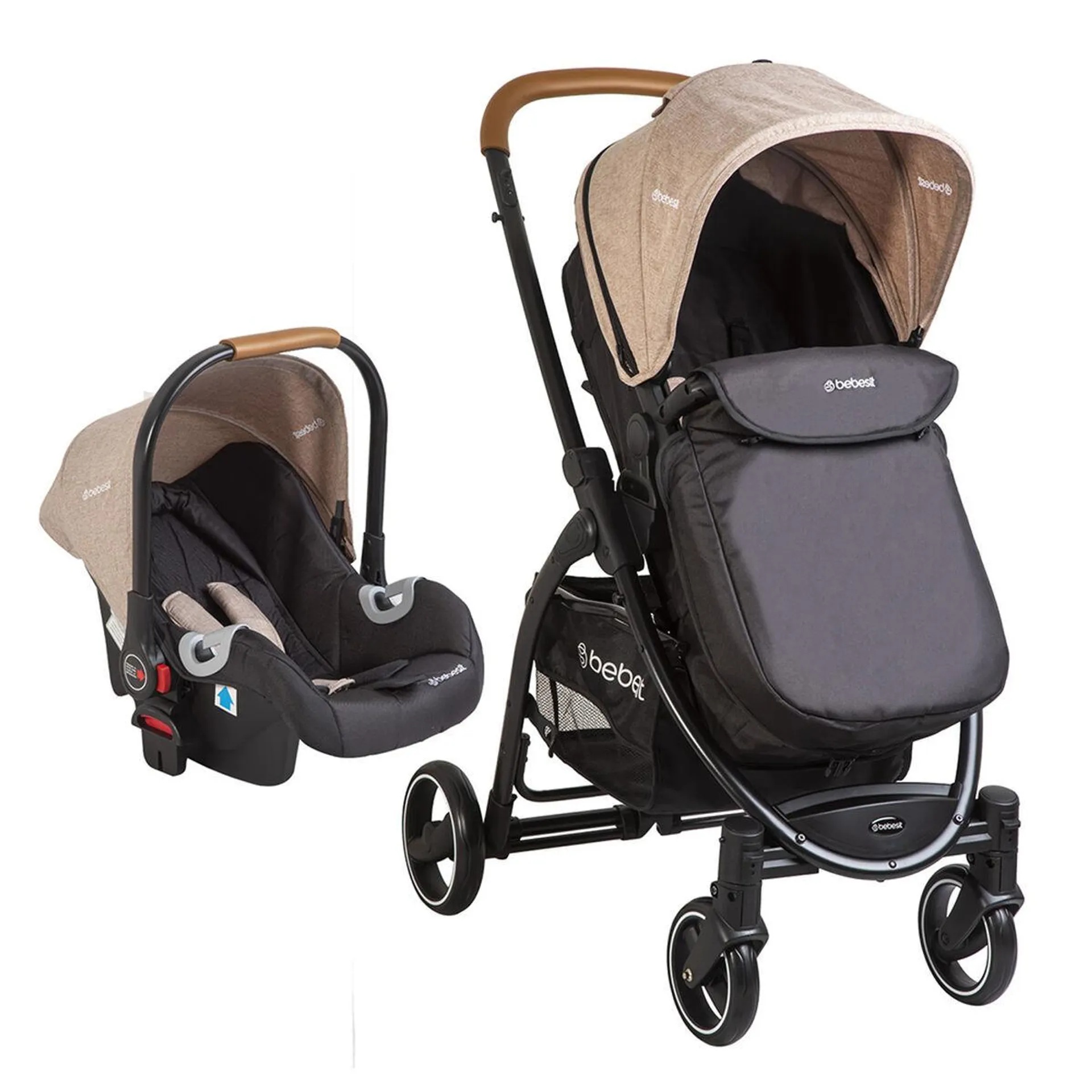 Coche Travel System Fenix Beige Bebesit