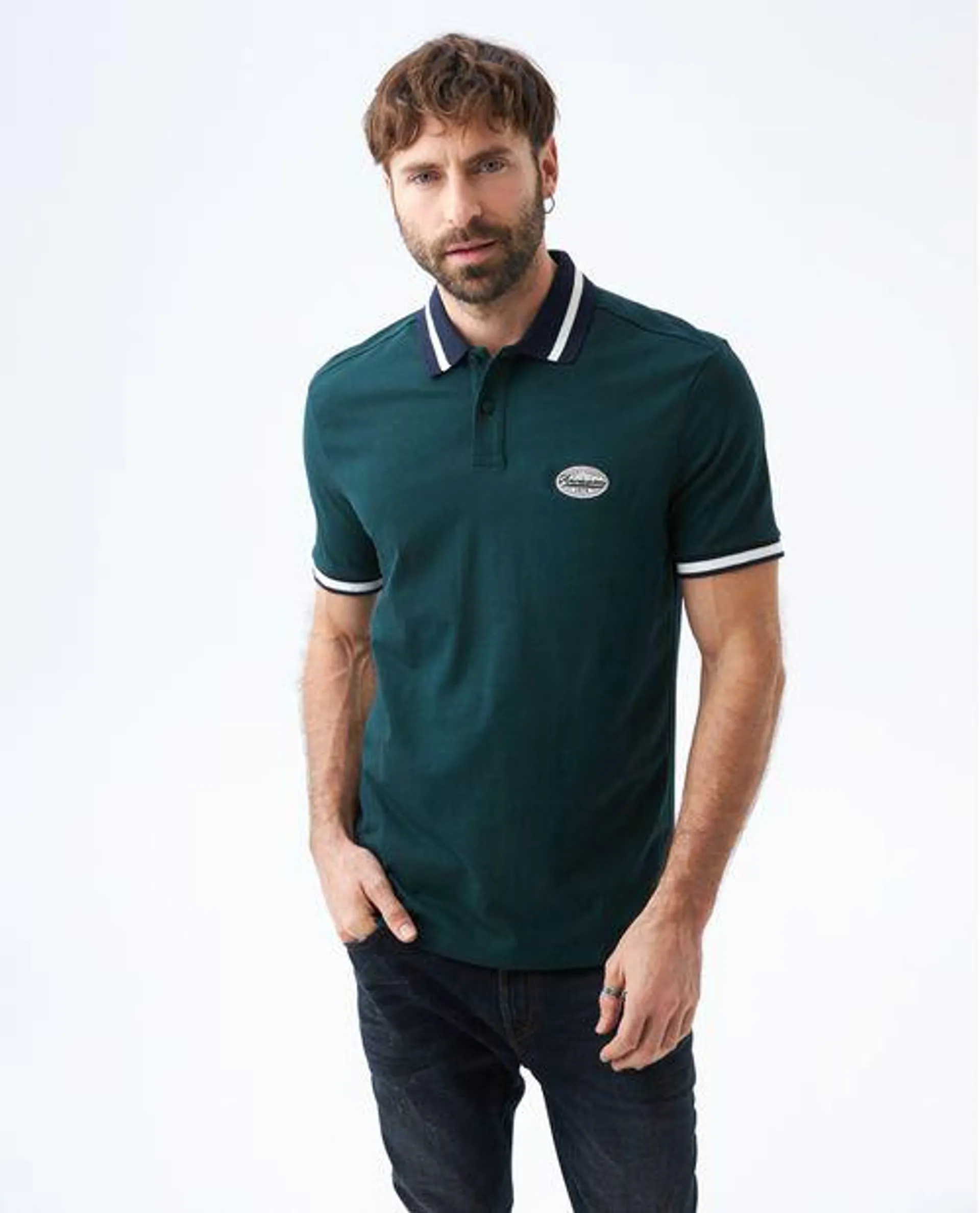 Polo con bordado para hombre