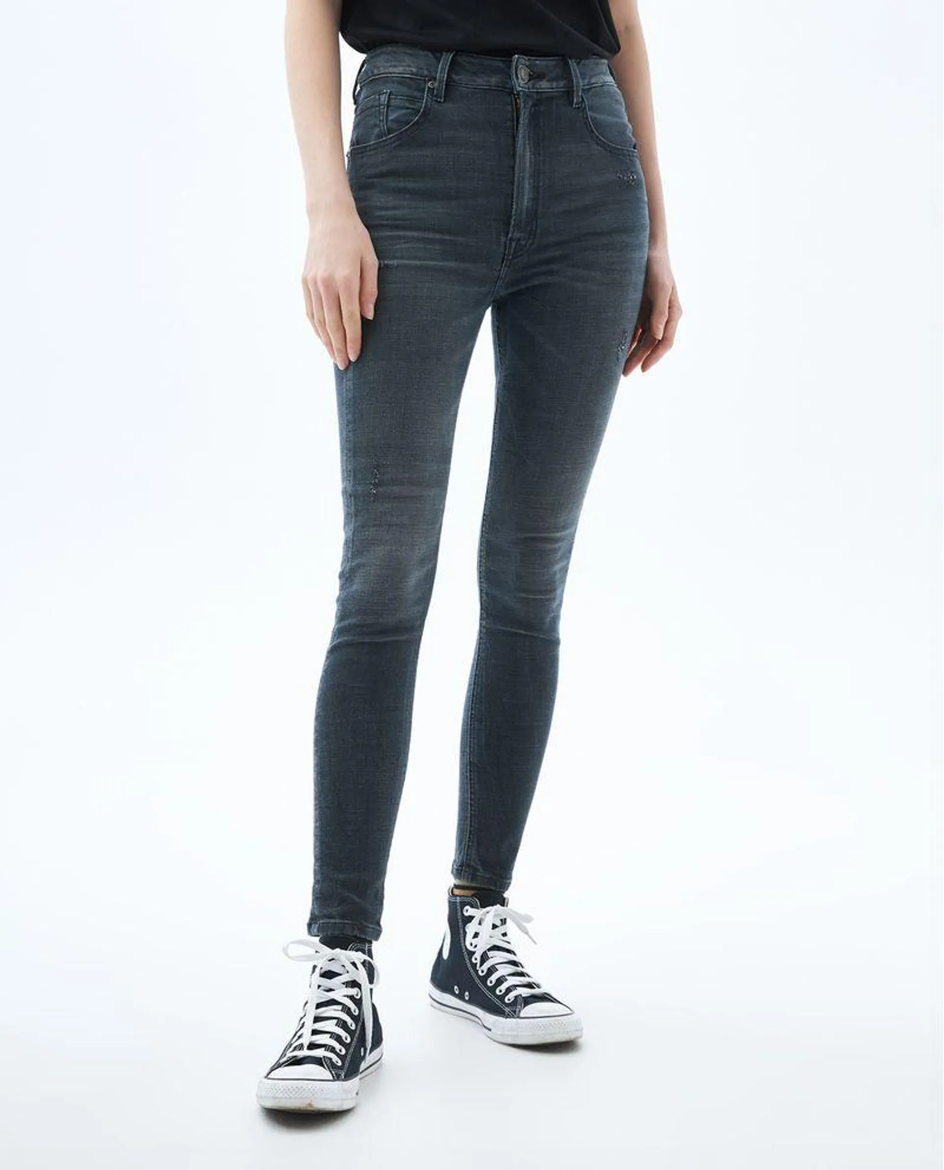 Jean Skinny negro para mujer