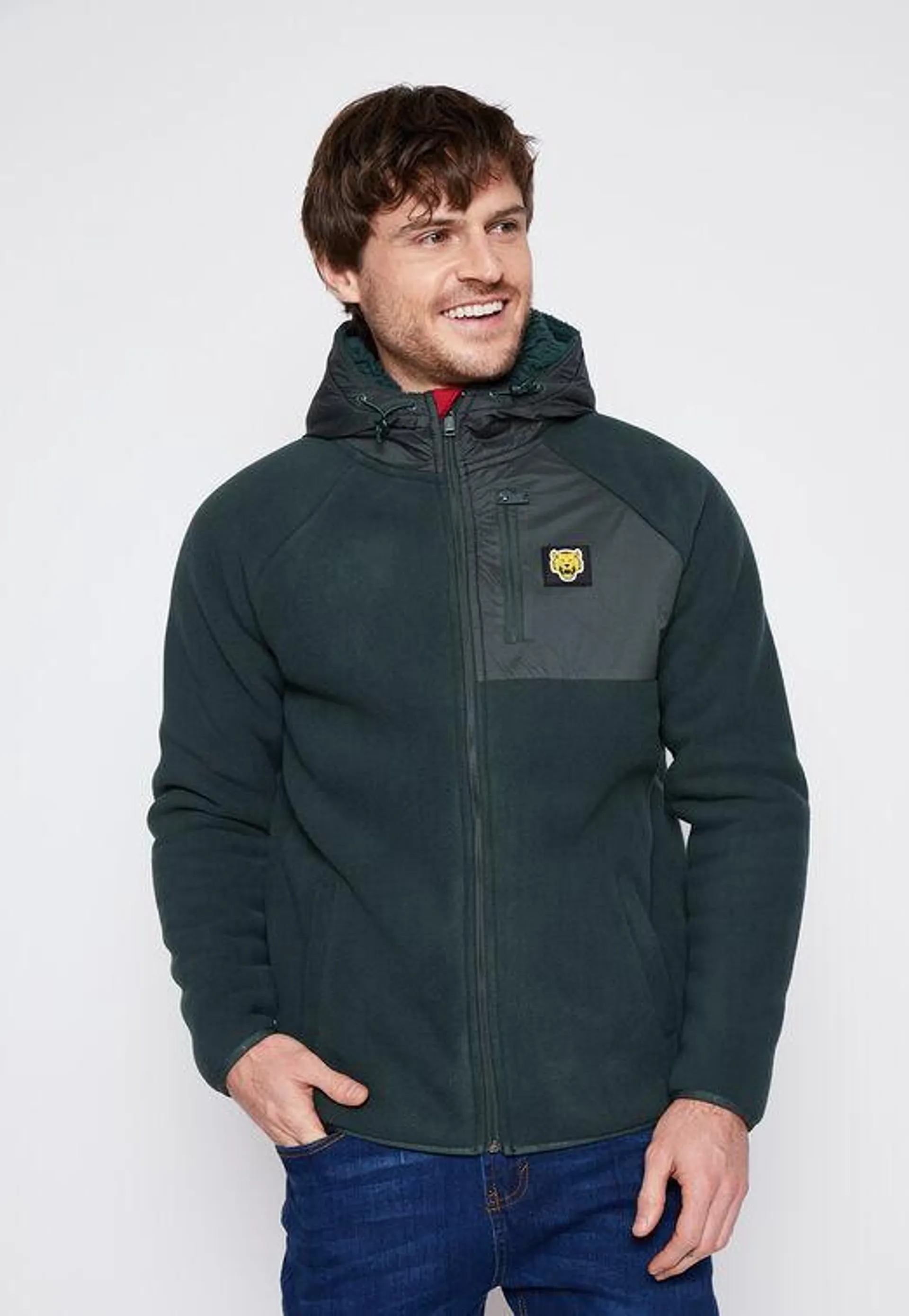 Chaqueta Hombre Verde Polar Forrada Family Shop