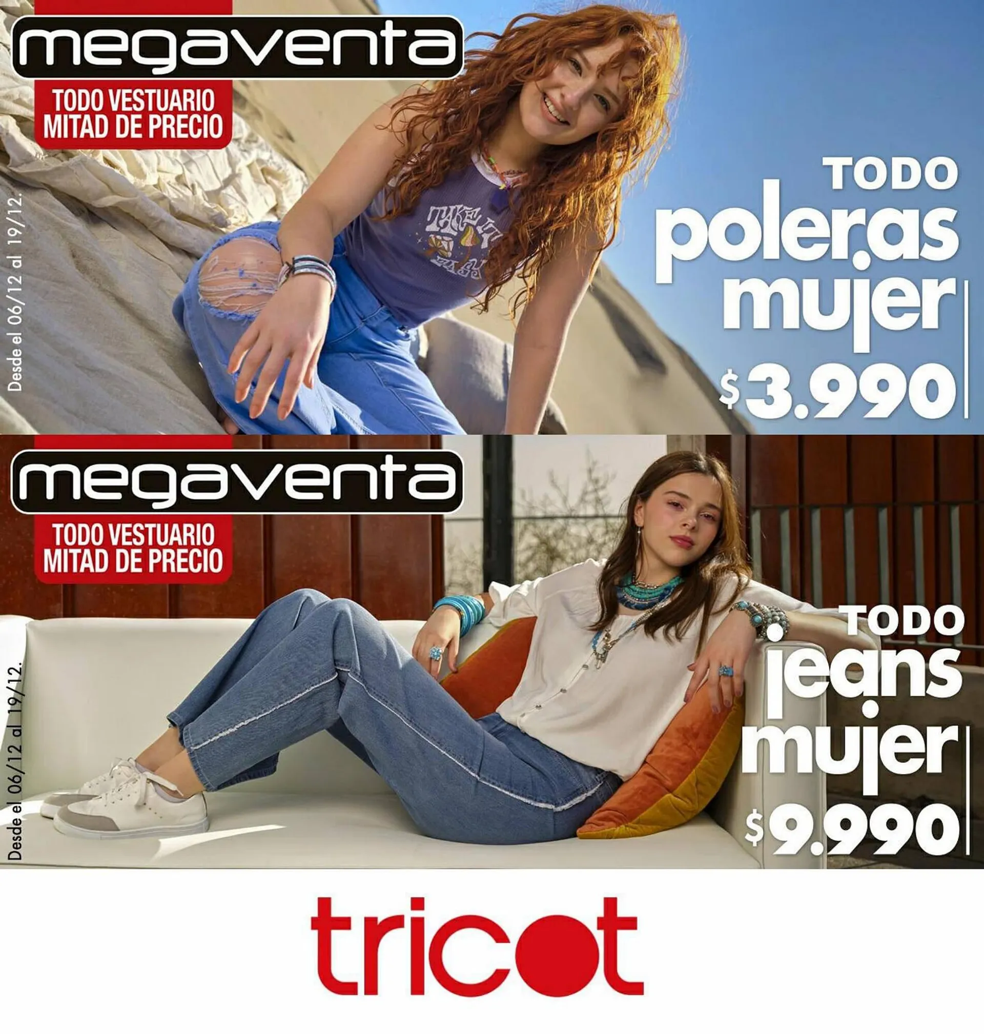 Vestuario mujer outlet tricot