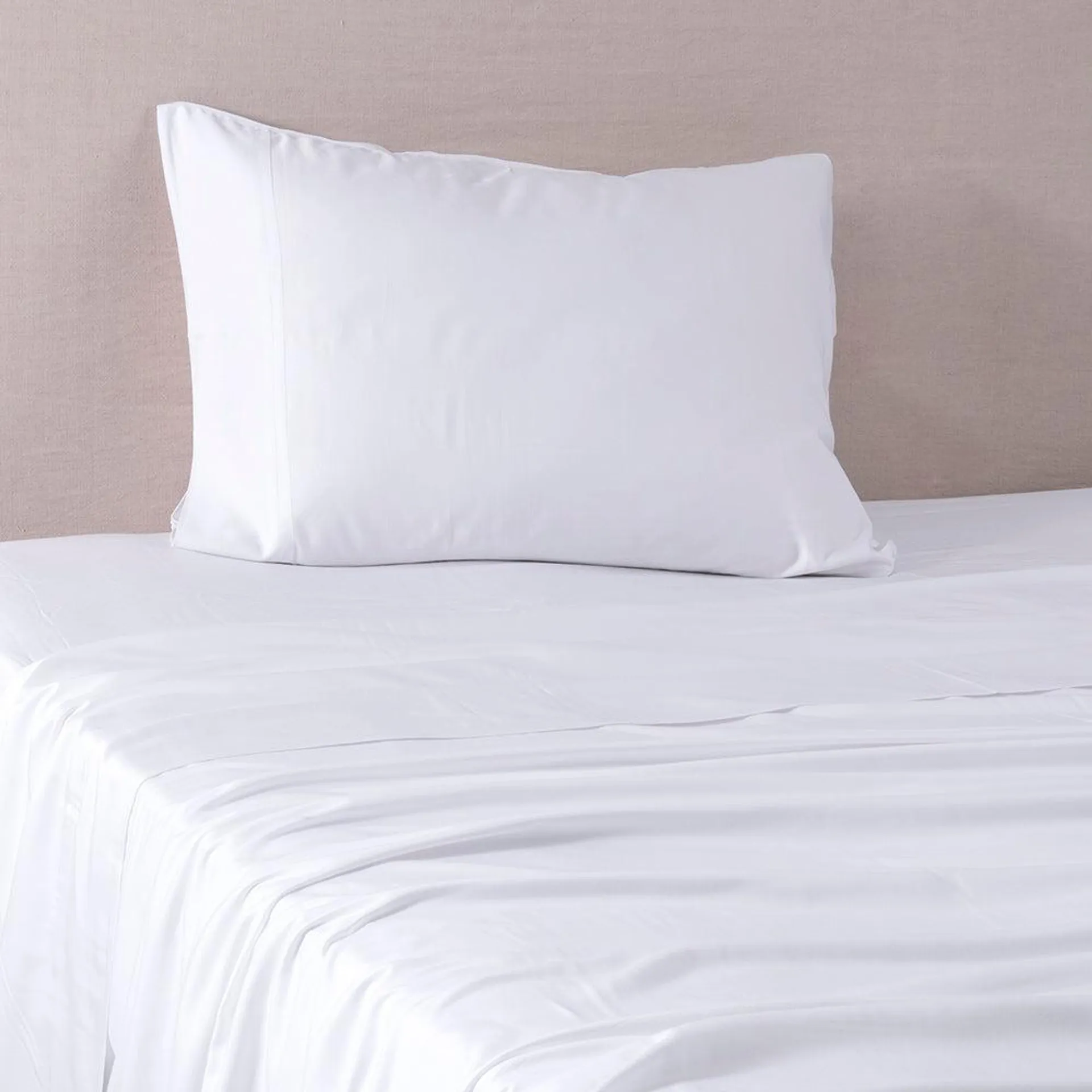 Sábana 300 Hilos Percale 1.5 Plazas Blanco