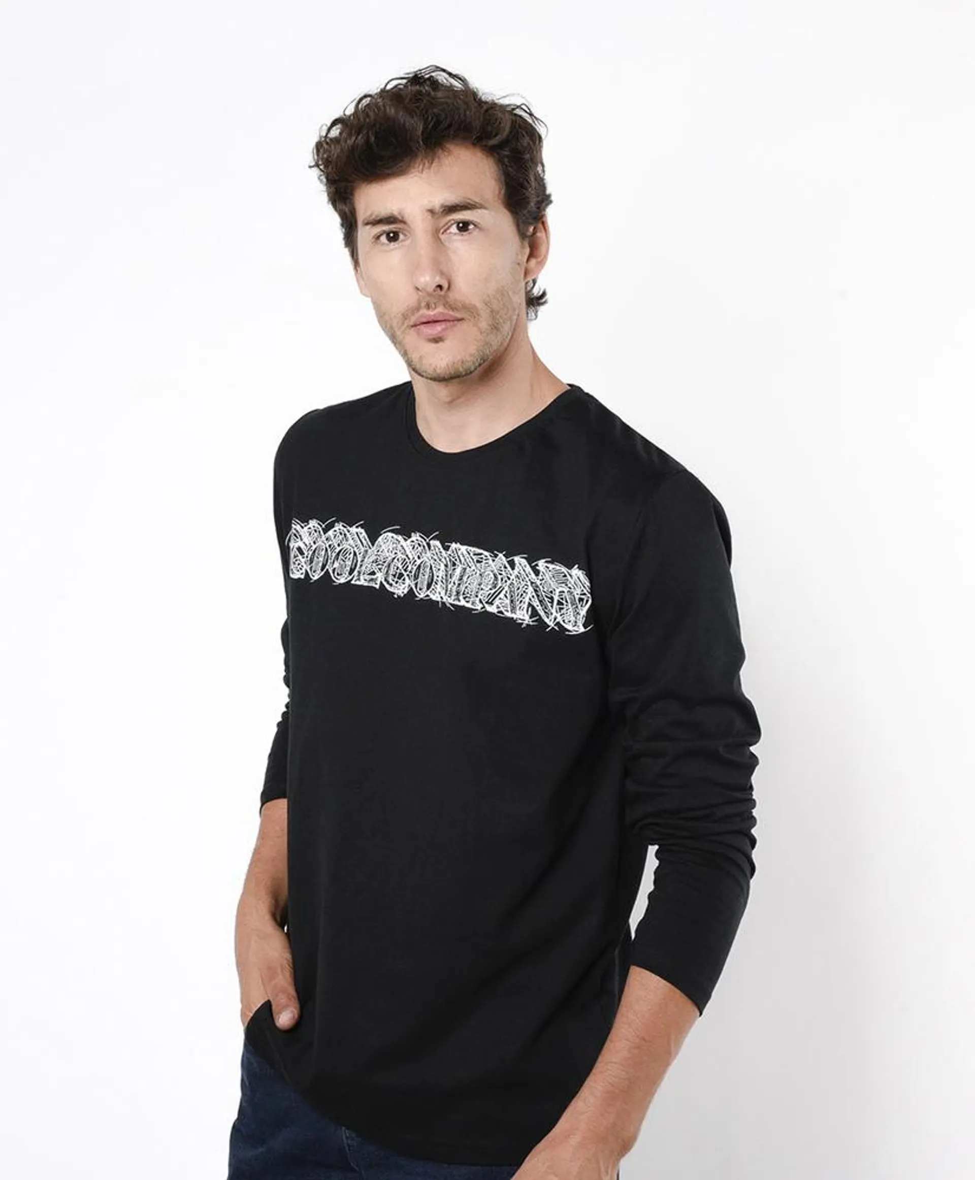 Polera hombre letras