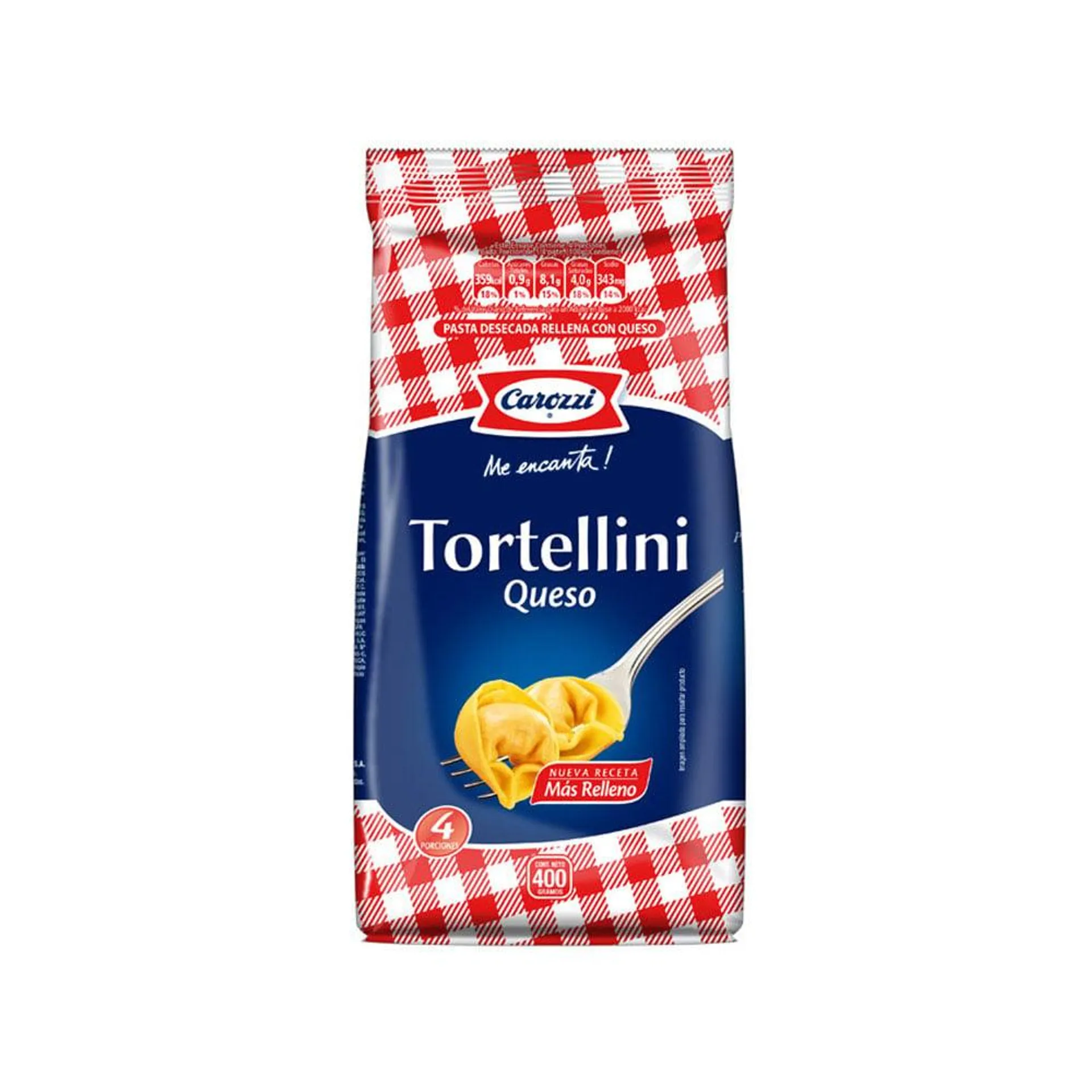 Tortellini Carozzi Queso 400 gr