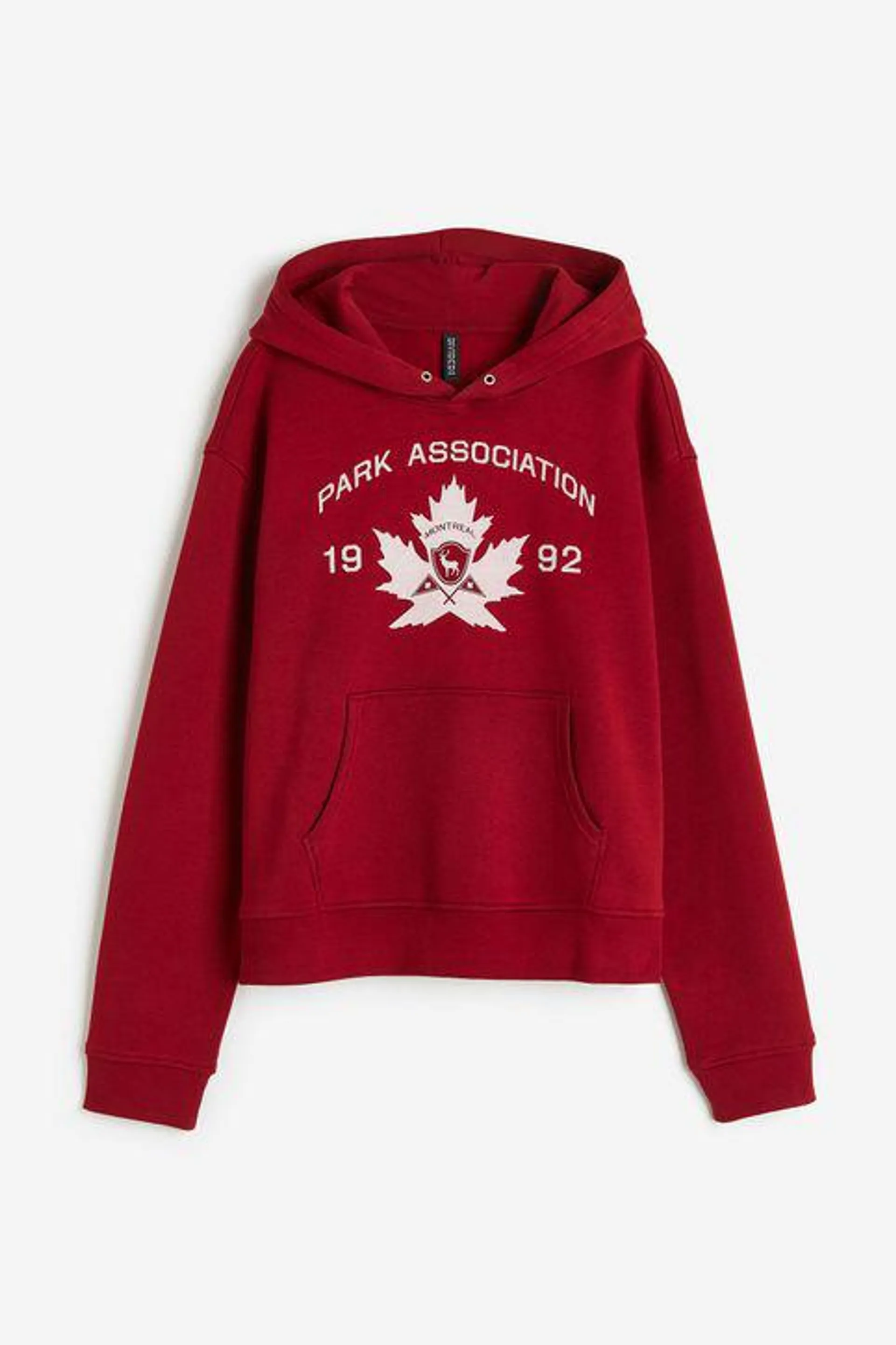 Polerón hoodie con motivo estampado