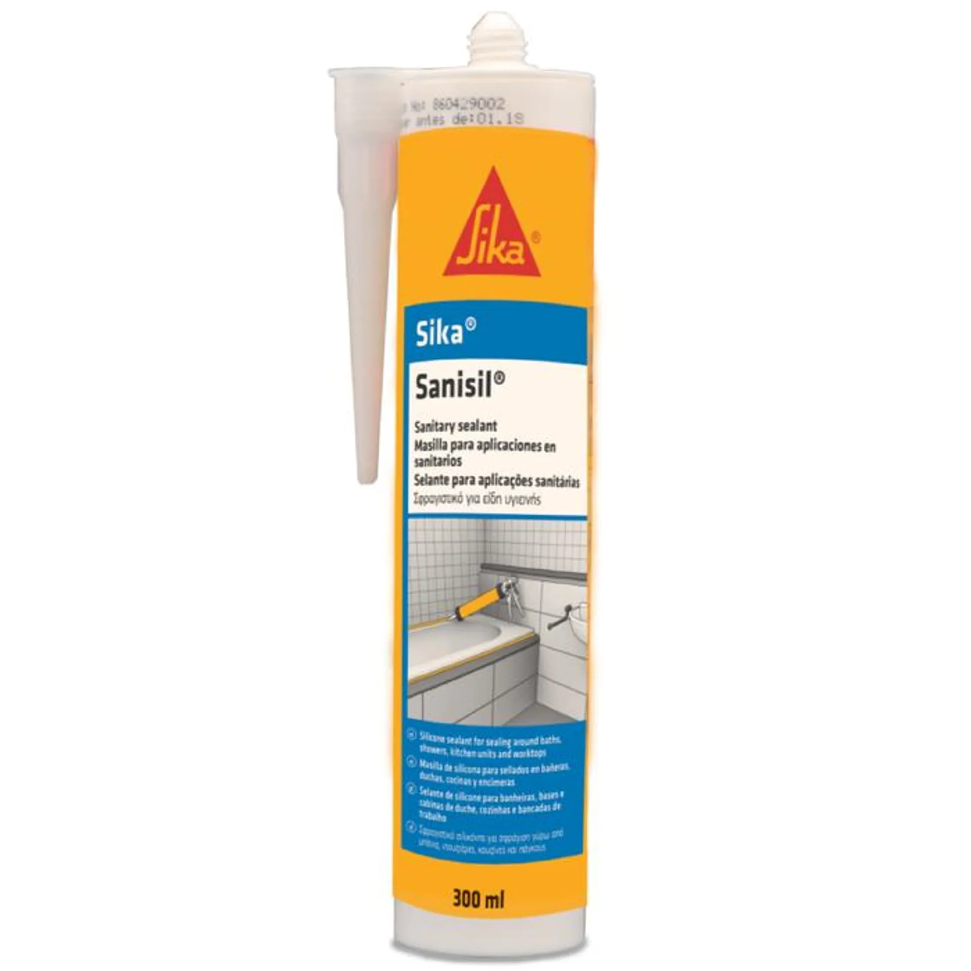 SIKA SANISIL BLANCO 280 CC.