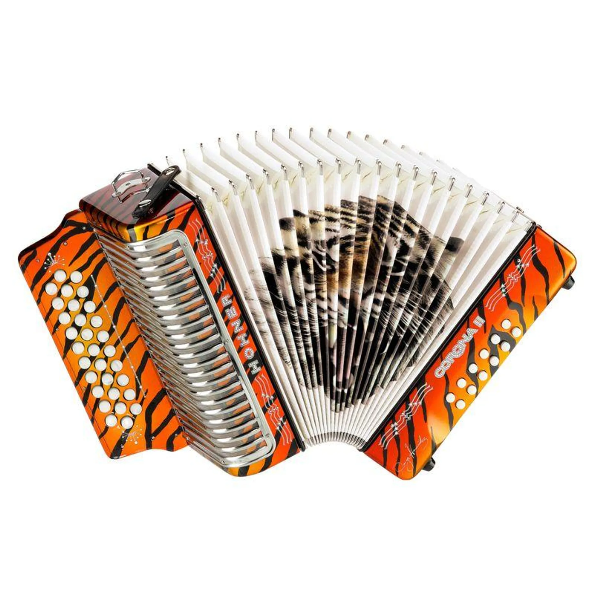 Acordeon hohner Corona II Los Tigres del Norte - Orange