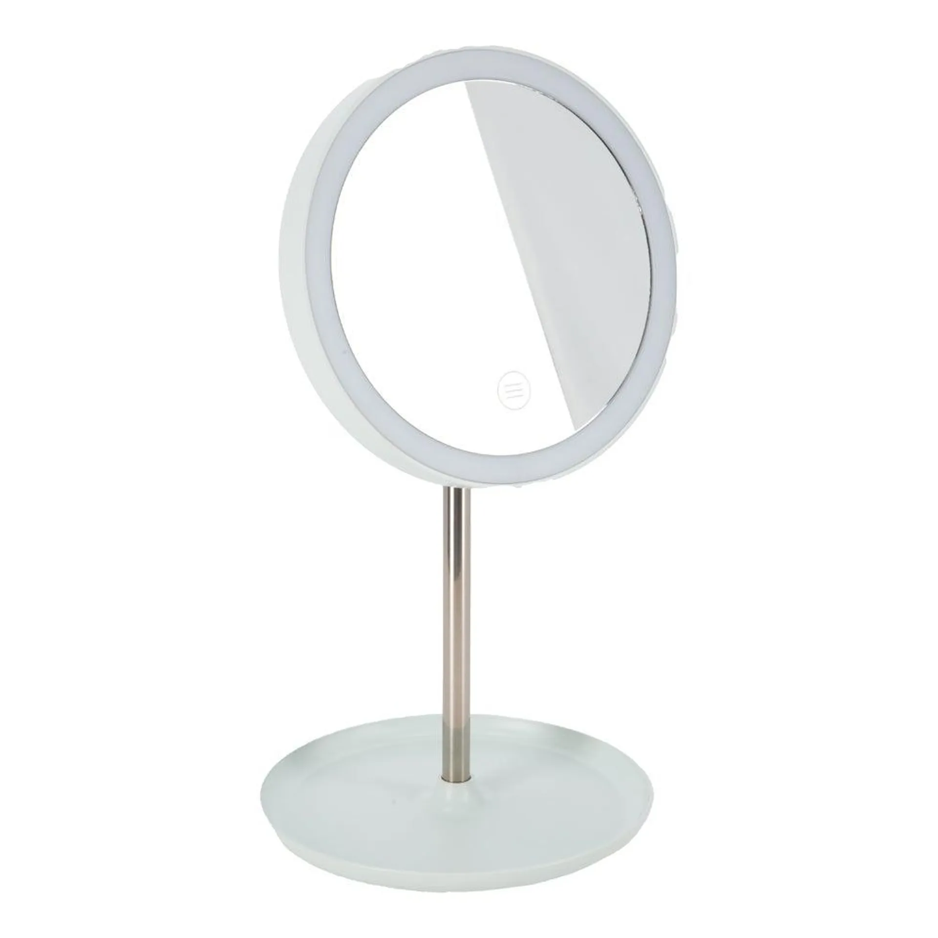 Espejo pedestal luz LED con USB