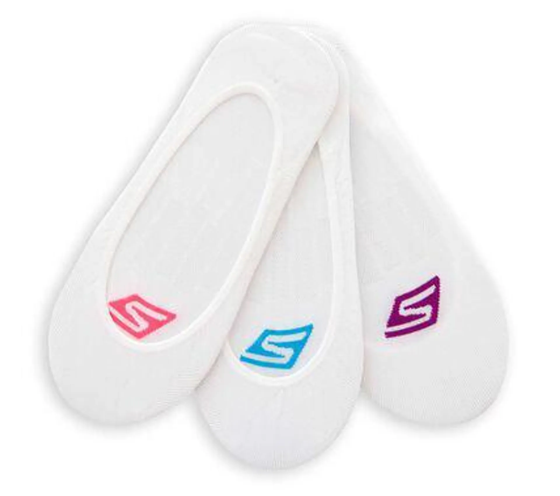 3 Pack Women's Socks - Mesh Supe White