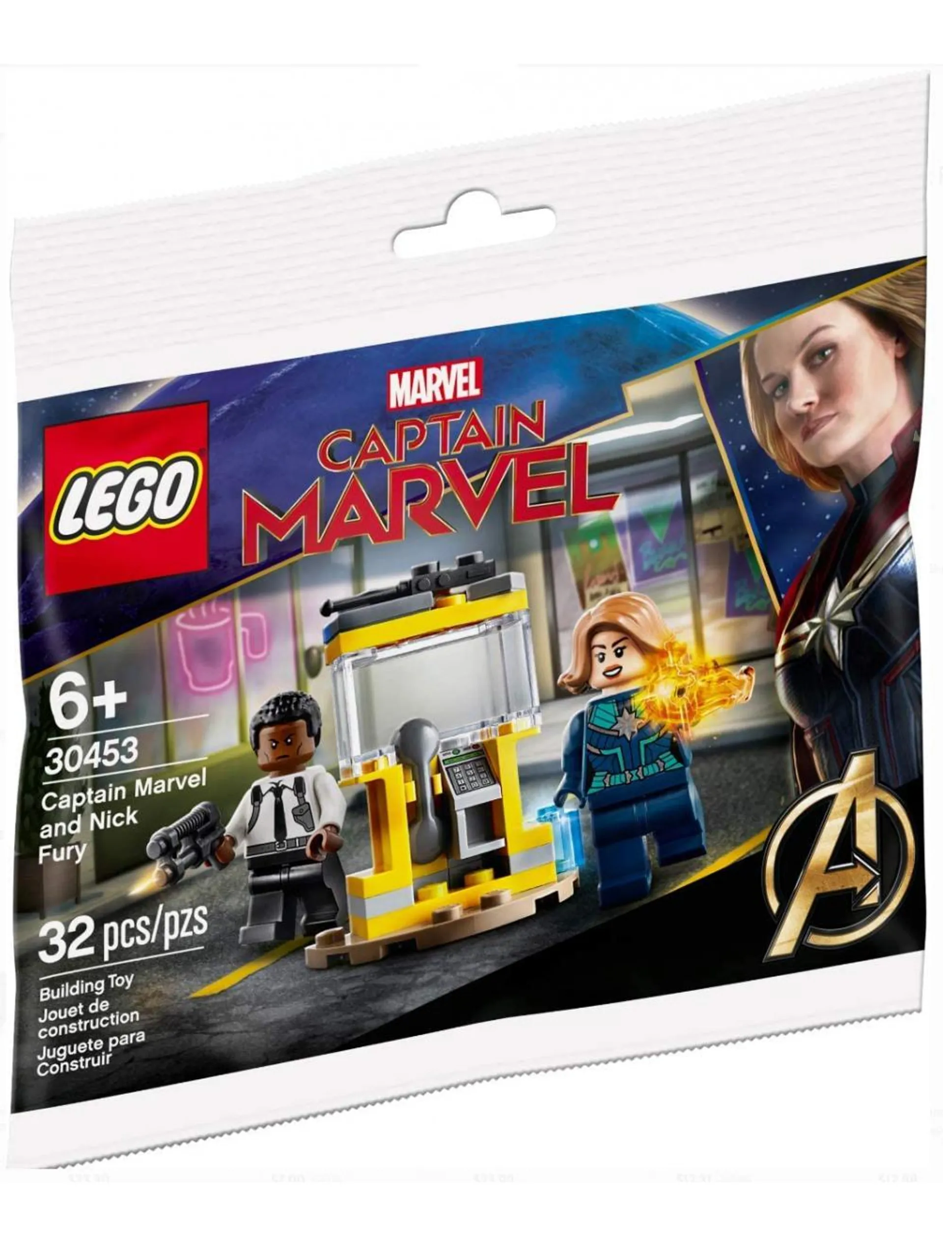 Lego Bags - Capitana Marvel y Nick Fury Avengers