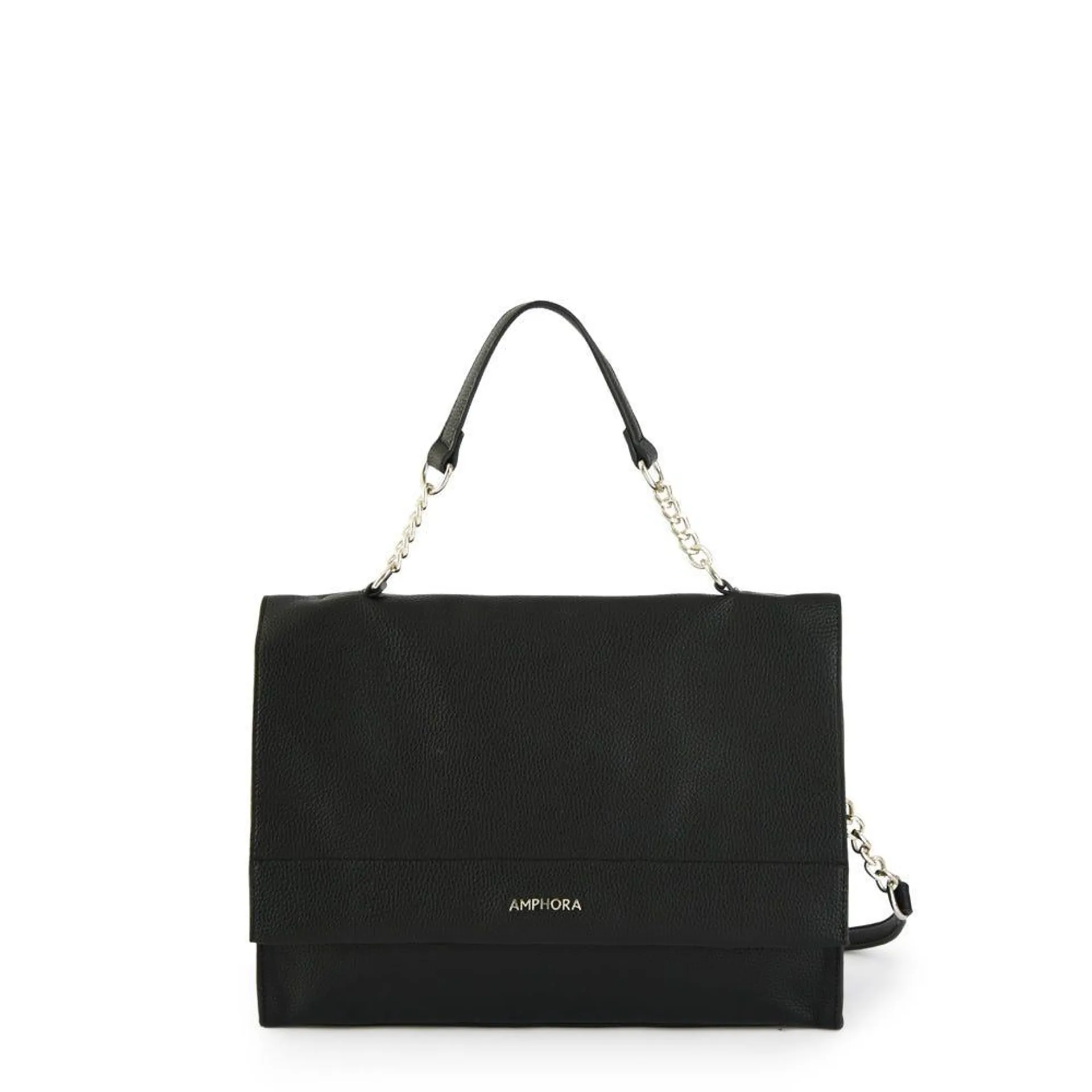 Cartera Bandolera con tapa mediana zendaya negro