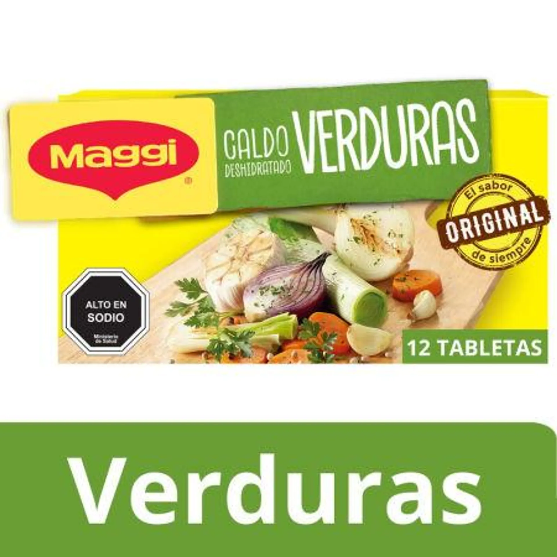 Maggi - Caldo De Verduras 12 Tabletas, 120 g