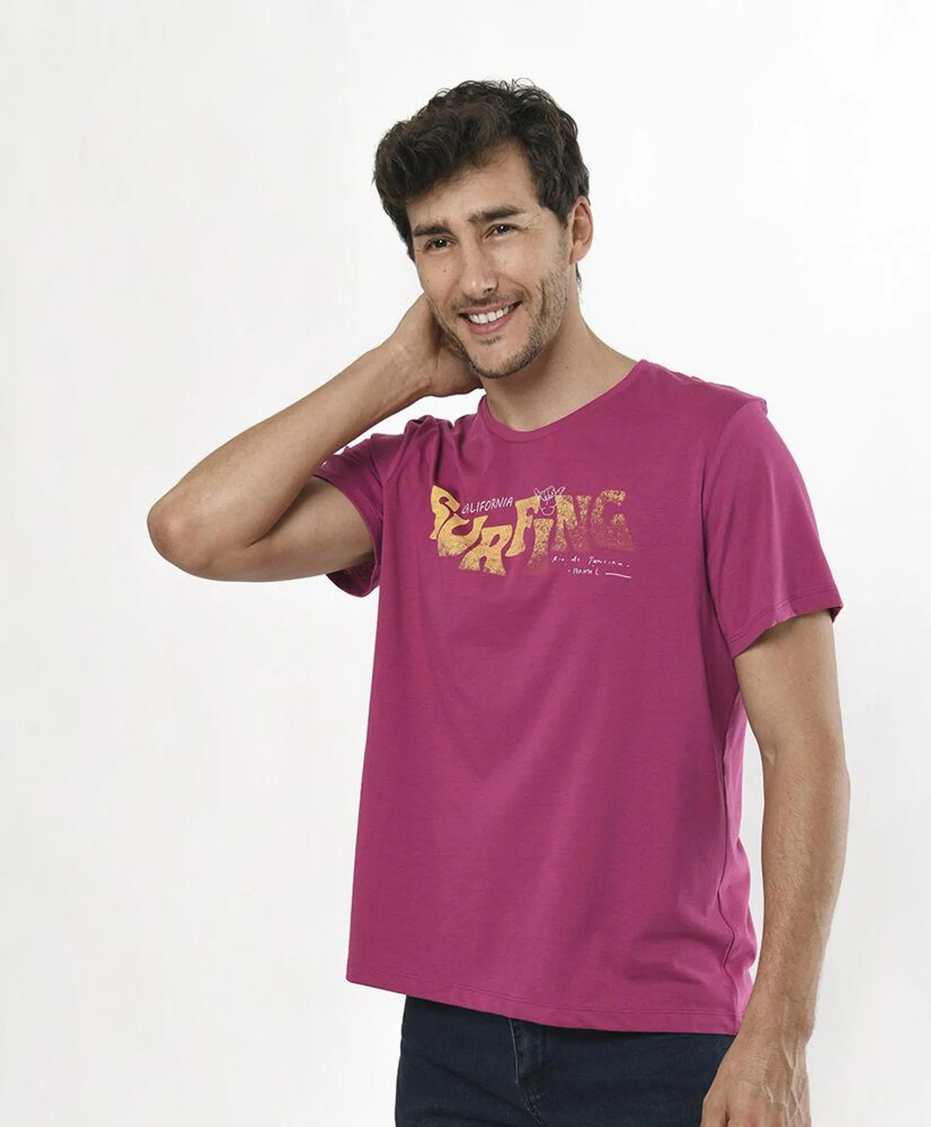 Polera hombre surfing