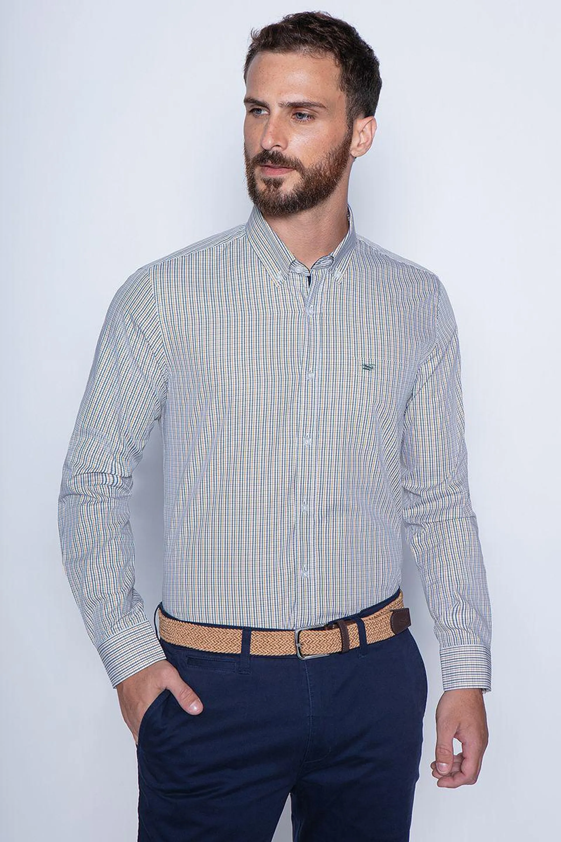 Camisa Cuadro Dakota Sm Mustard