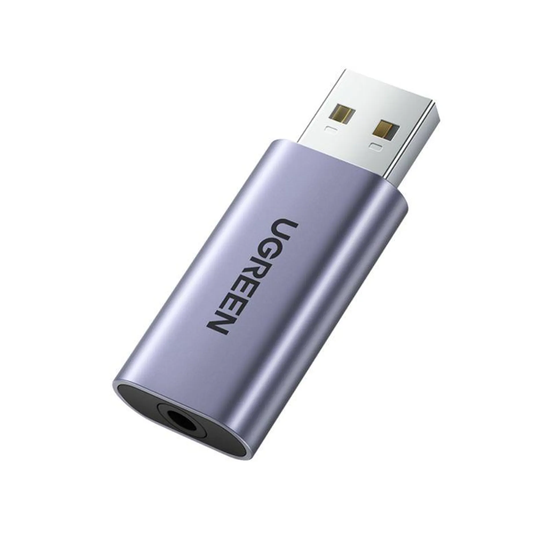 UGREEN ADAPTADOR DE SONIDO EXTERNO STEREO USB-A A 3,5 MM