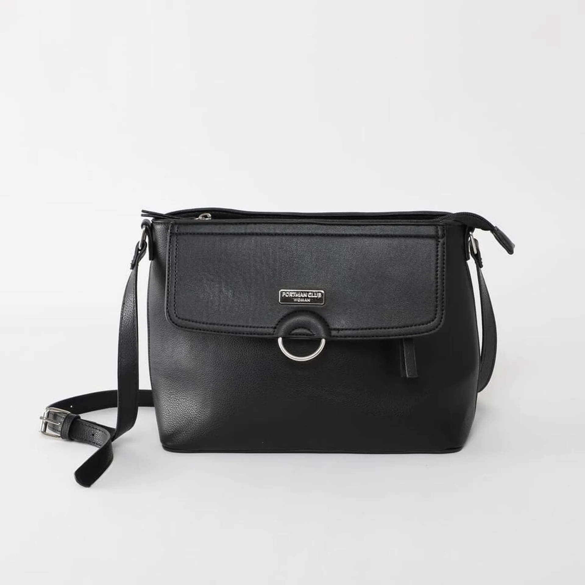 Bolso Ecocuero Negra Portman Club Woman