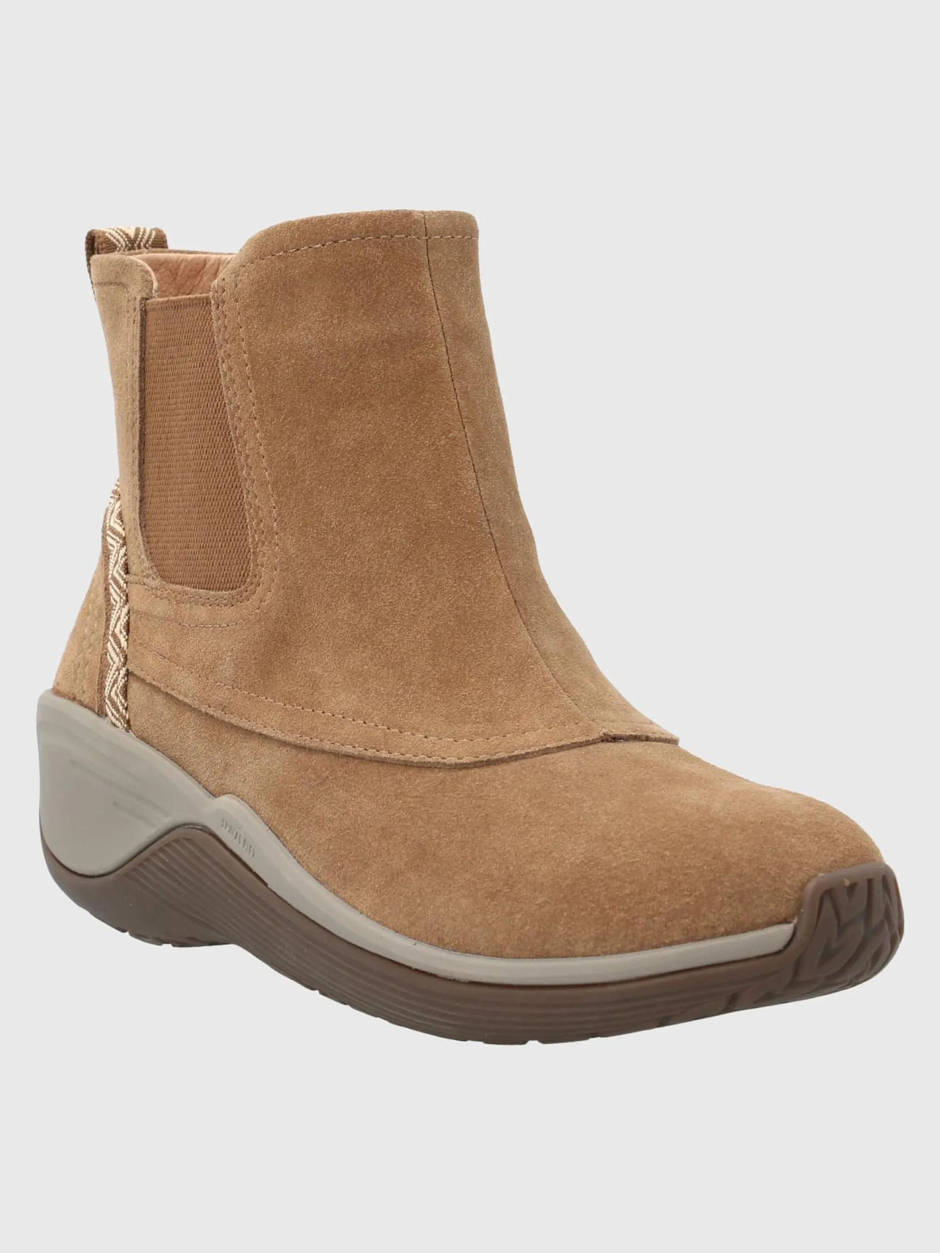 Botin Cuero Mujer Spinal Rug Chelsea Café Claro