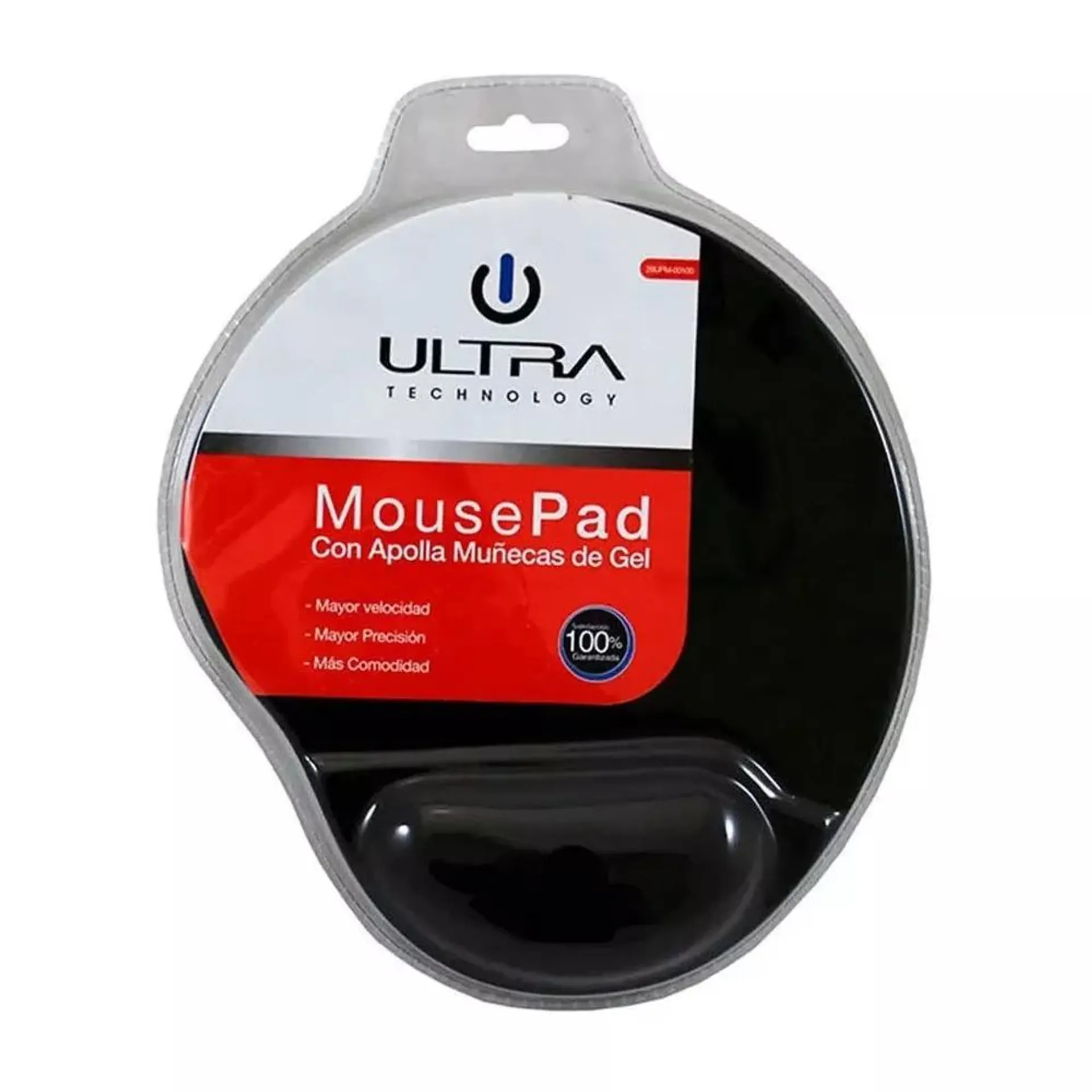 Mouse Pad de Goma / Gel Negro, con apoya muñecas - 29UPM00100