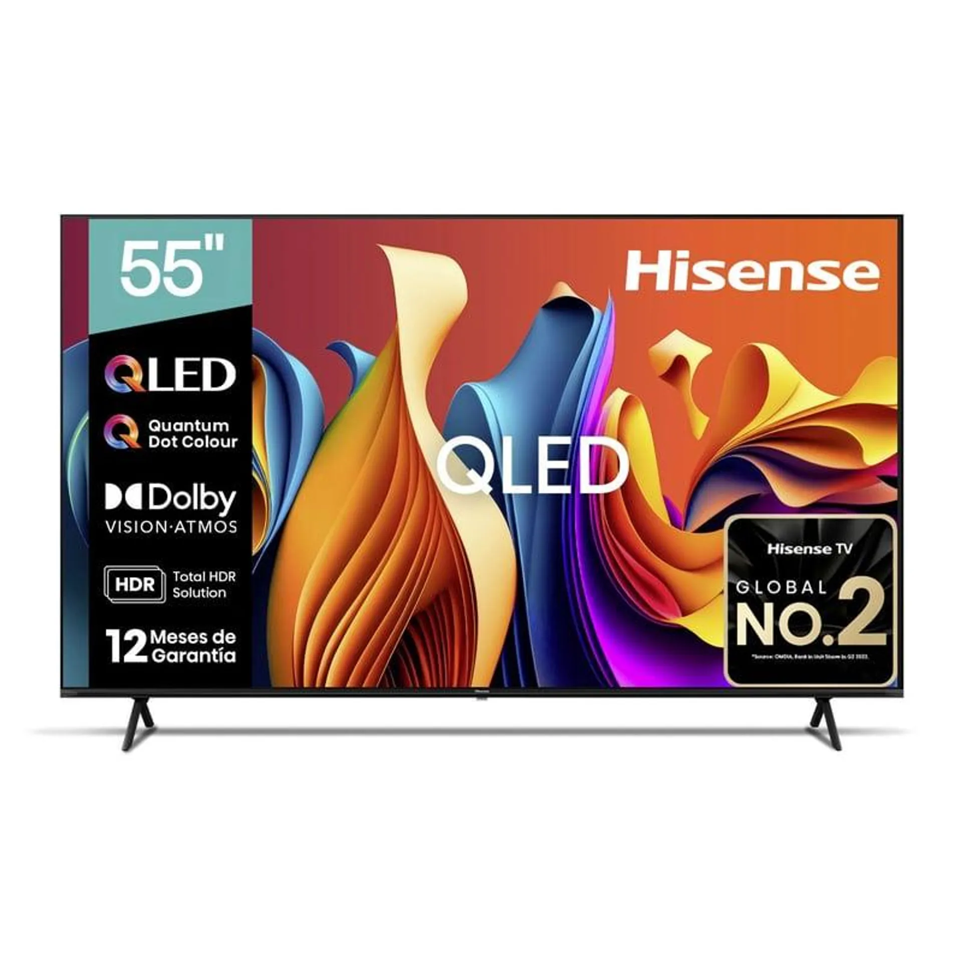 QLED Smart TV 55" Q6N 4K Ultra HD Google TV Hisense