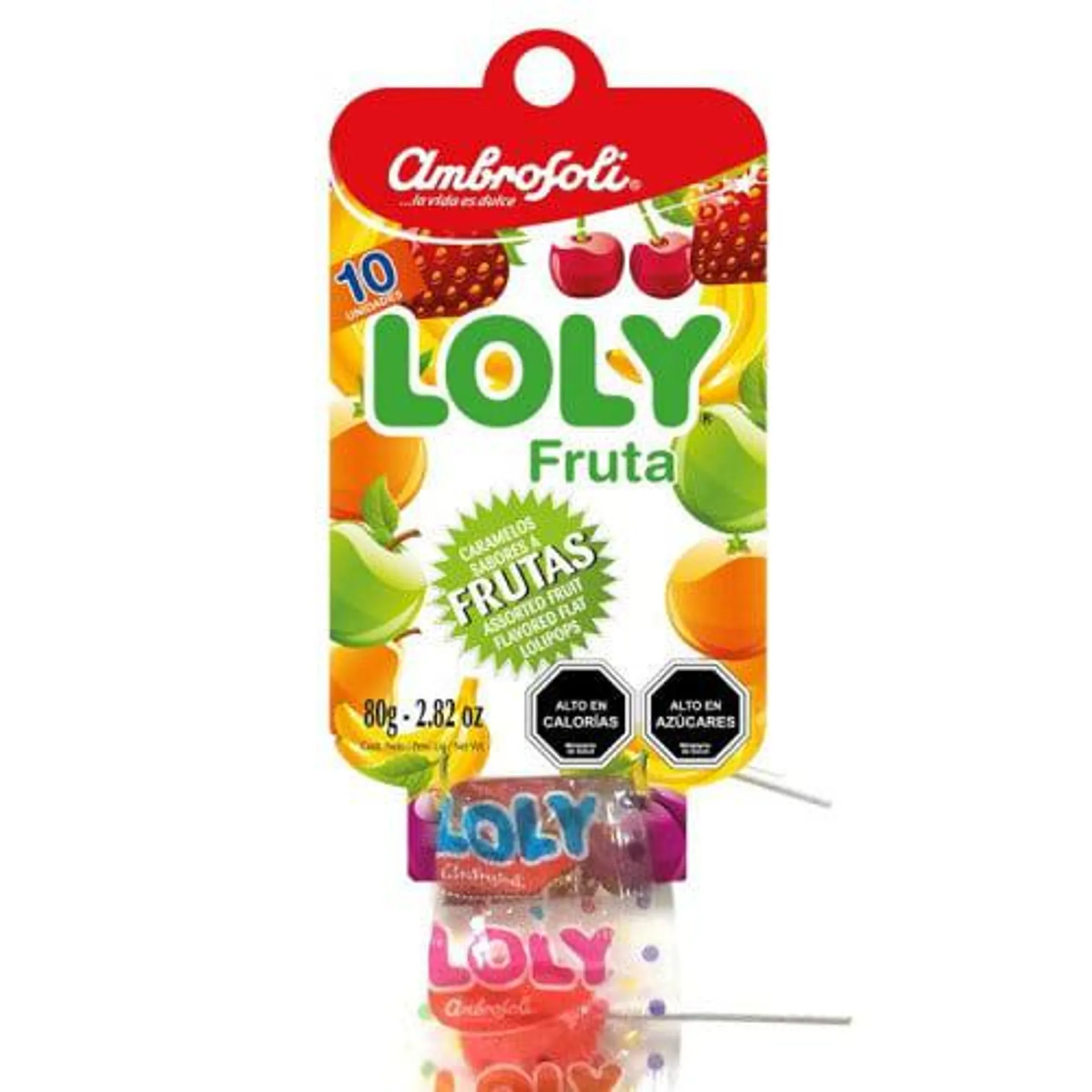 Caramelo Loly Fruta Tira 10 gr