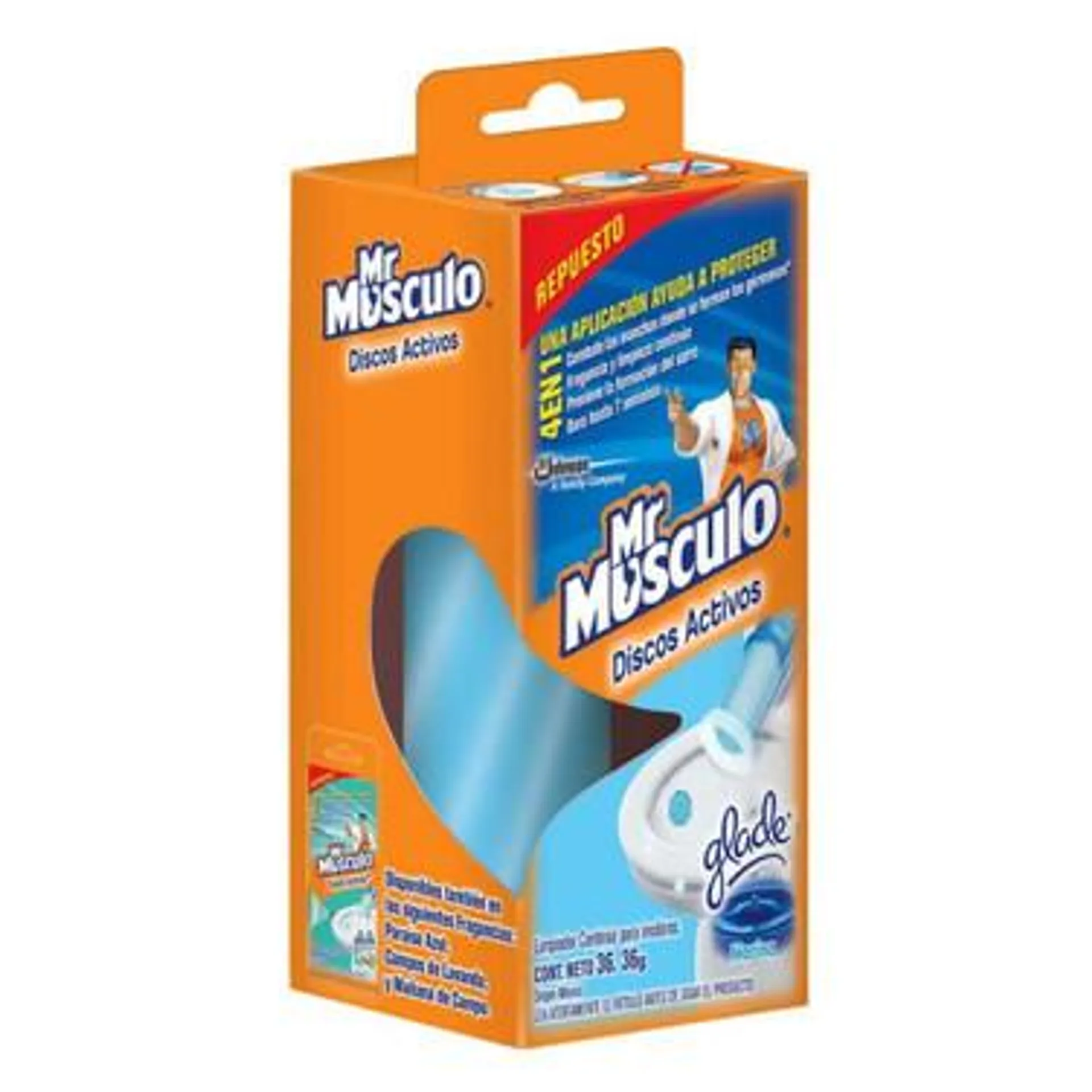 Pato Purific Discos Activos Marina Repuestos 36 ml