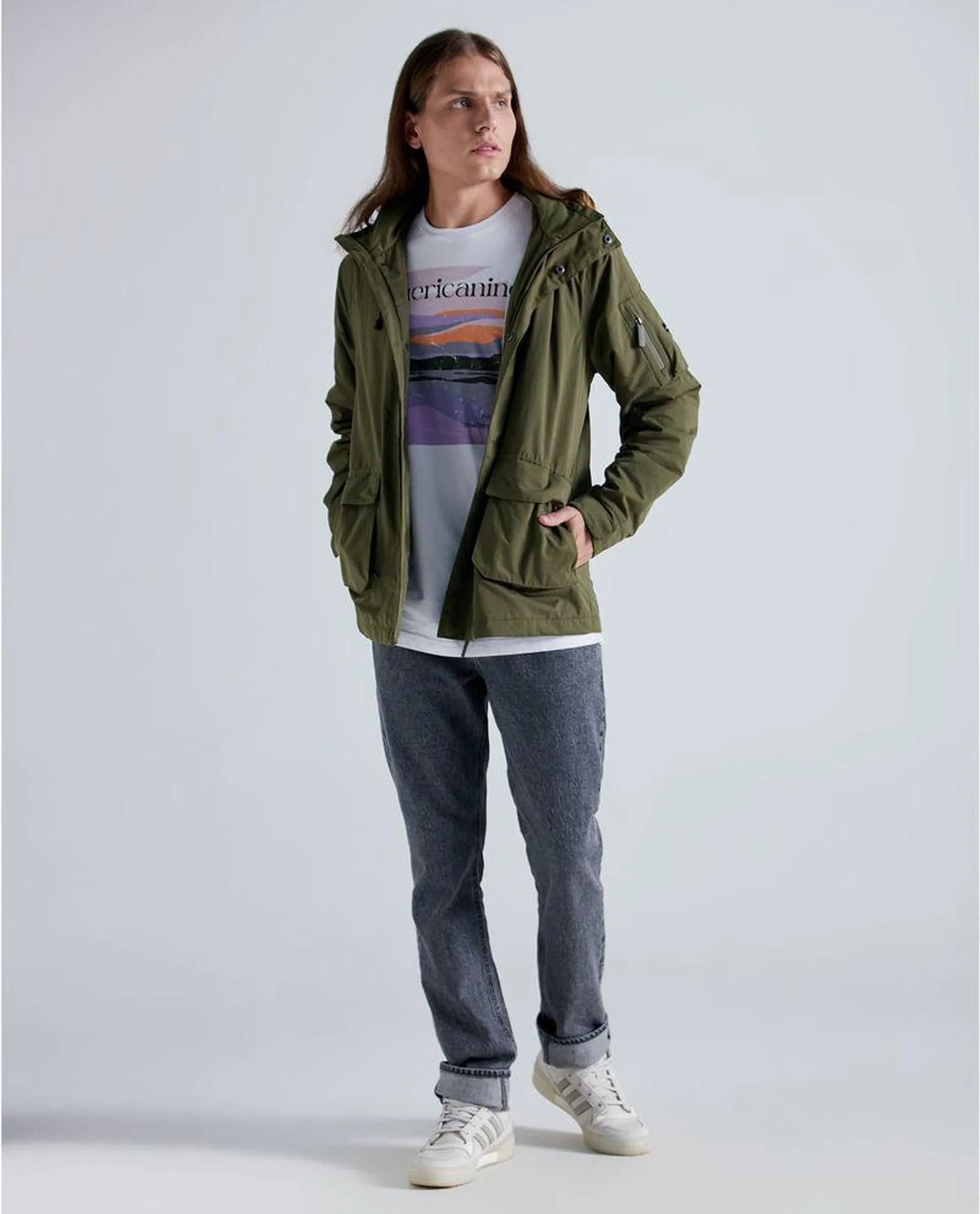 Jean Slim and Straight fit cinco bolsillos para hombre