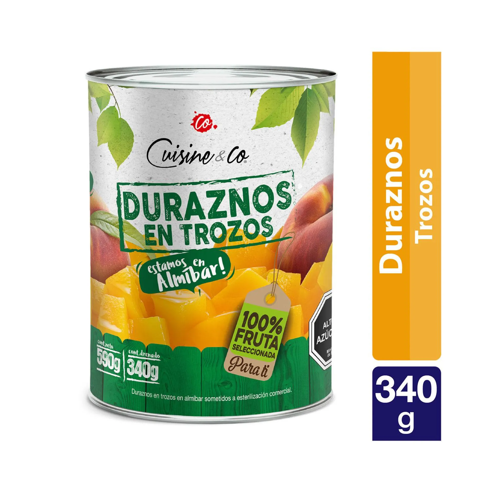 Duraznos en trozos 340 g drenado