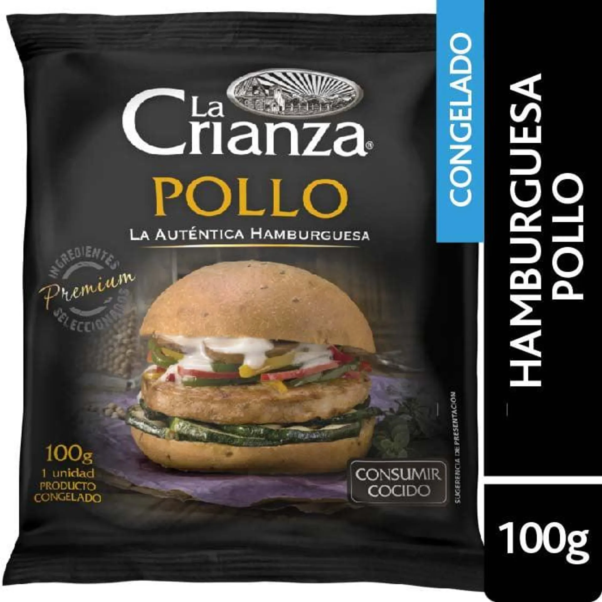 Hamburguesa La Crianza Pollo 100 Gr