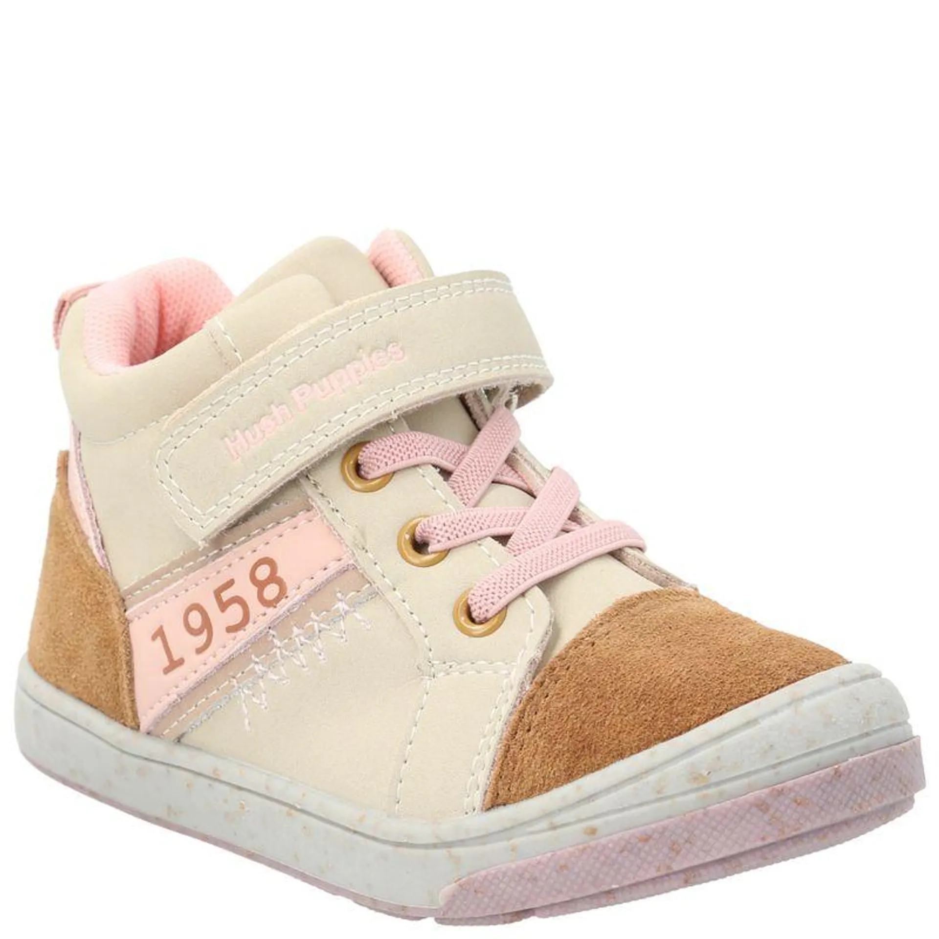 Botín Cuero Niña Columbus Beige