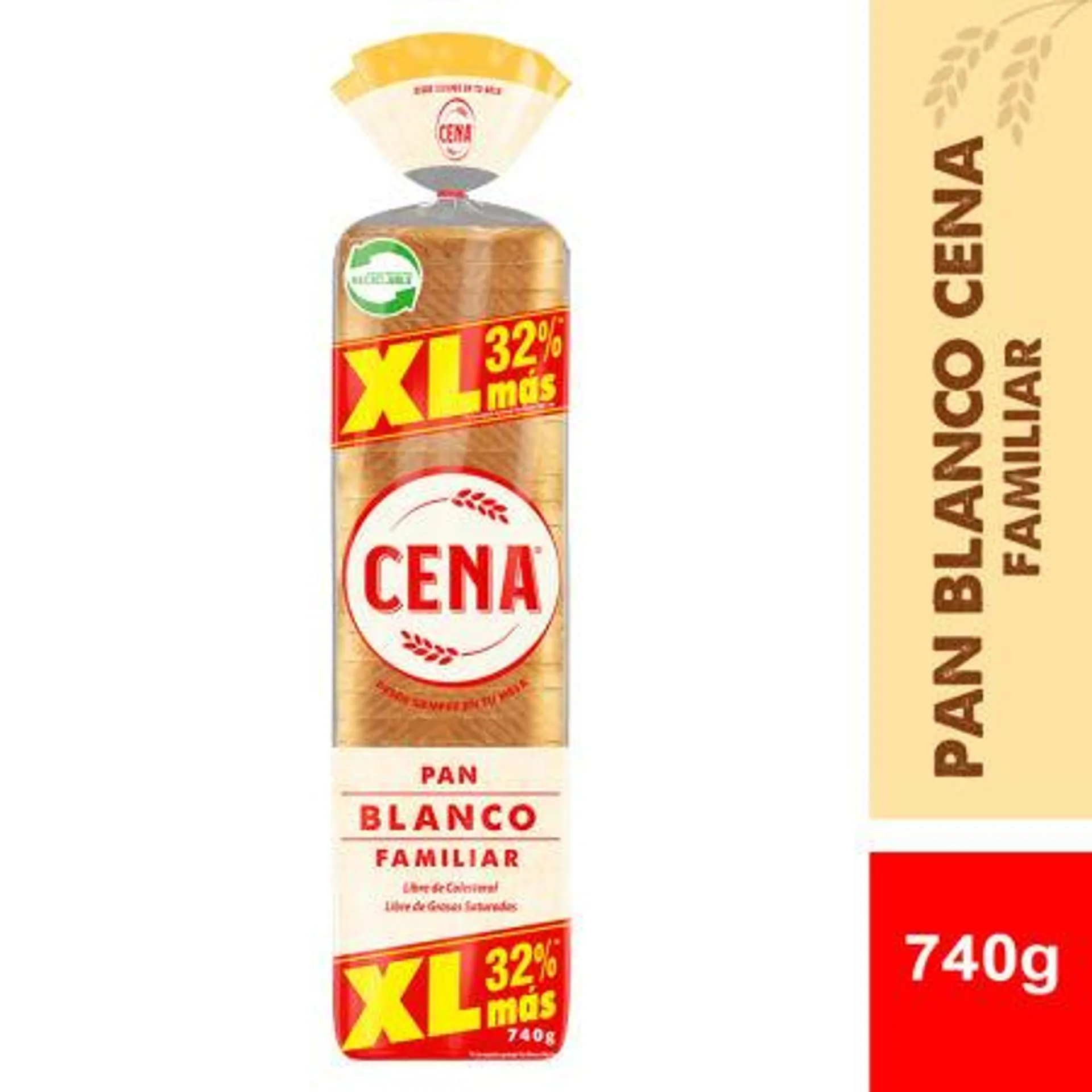 Cena - Pan Blanco Xl, 740 g