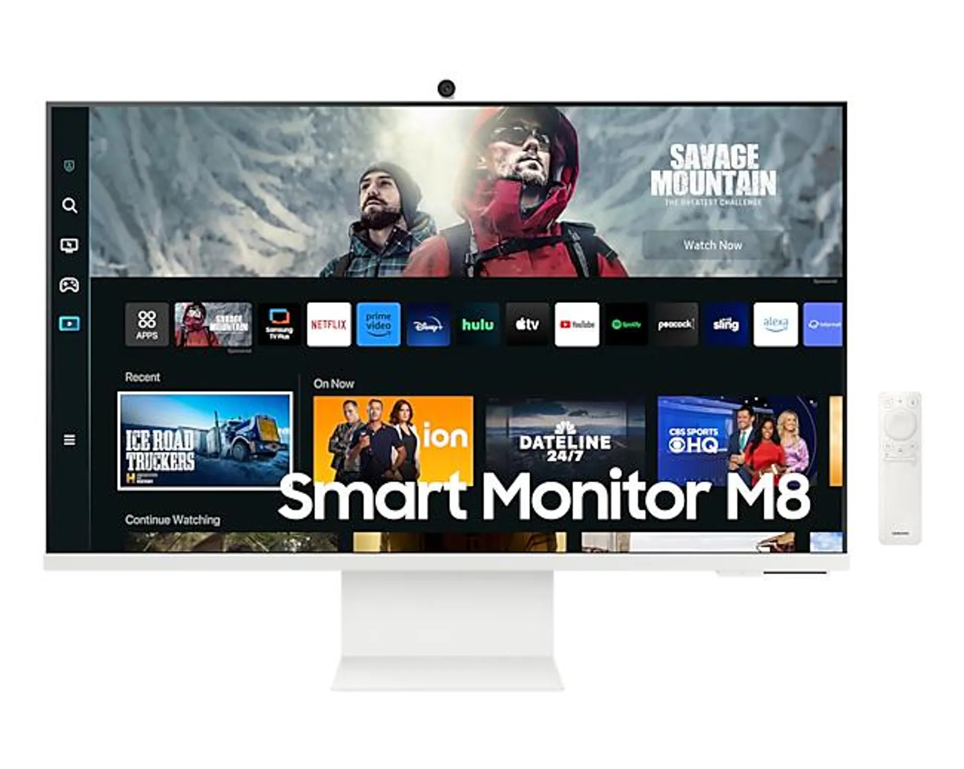 Smart Monitor M8 32" 4K Streaming TV y Cámara SlimFit