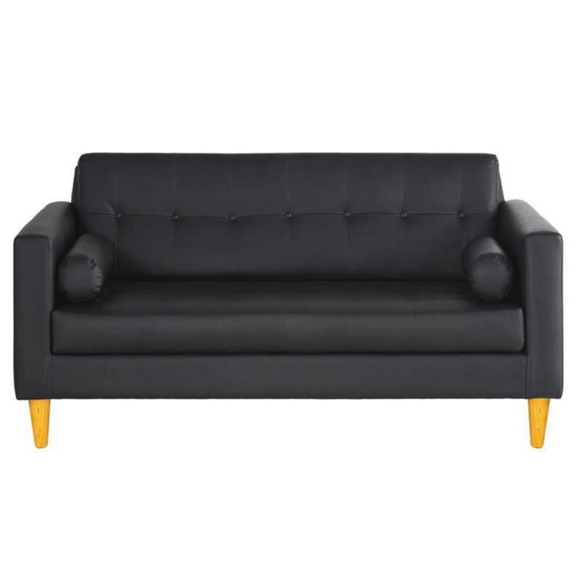 Sofa Retro 3C PU 04 Negro