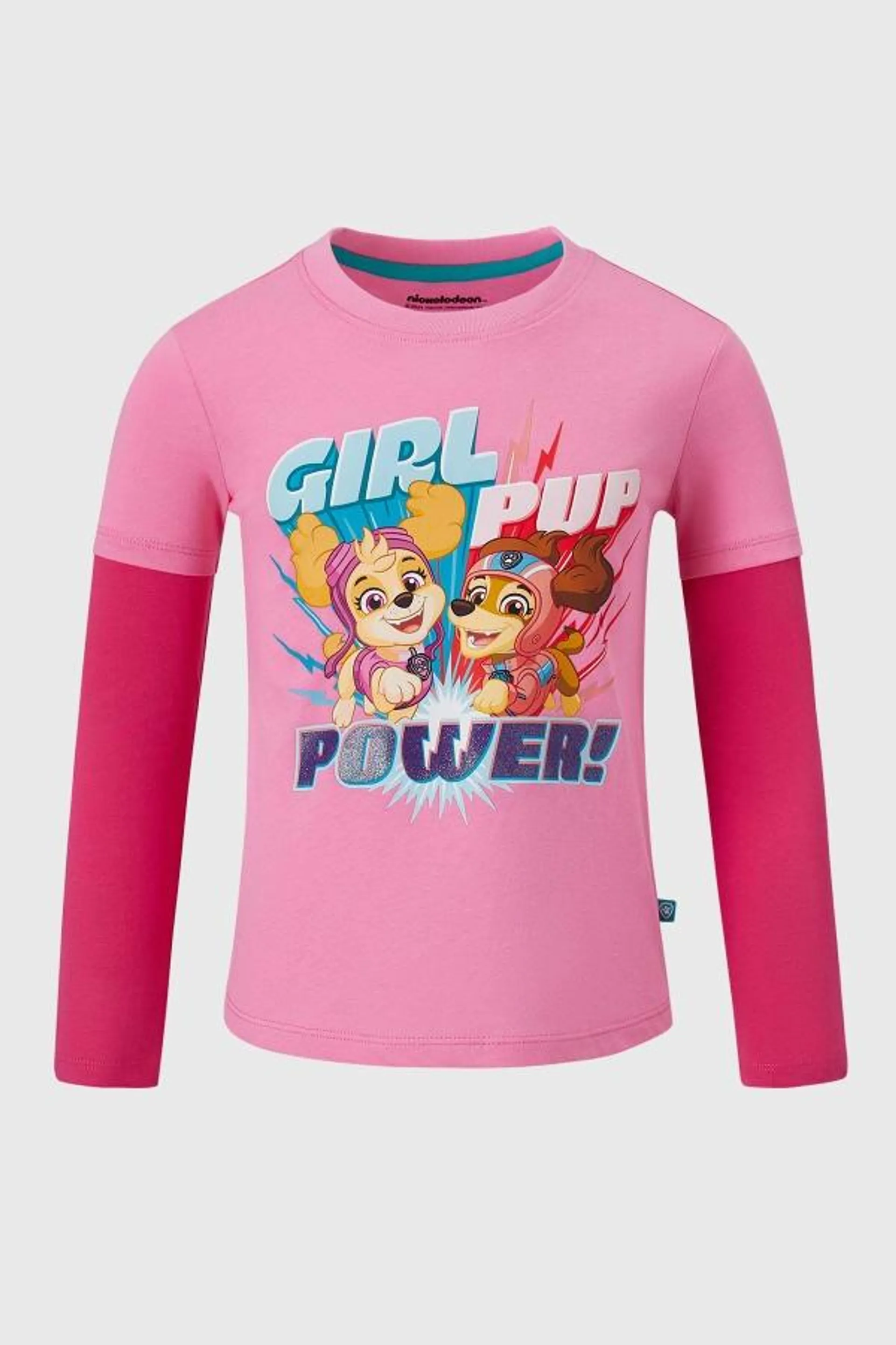 Polera niÑa paw patrol rosado iv