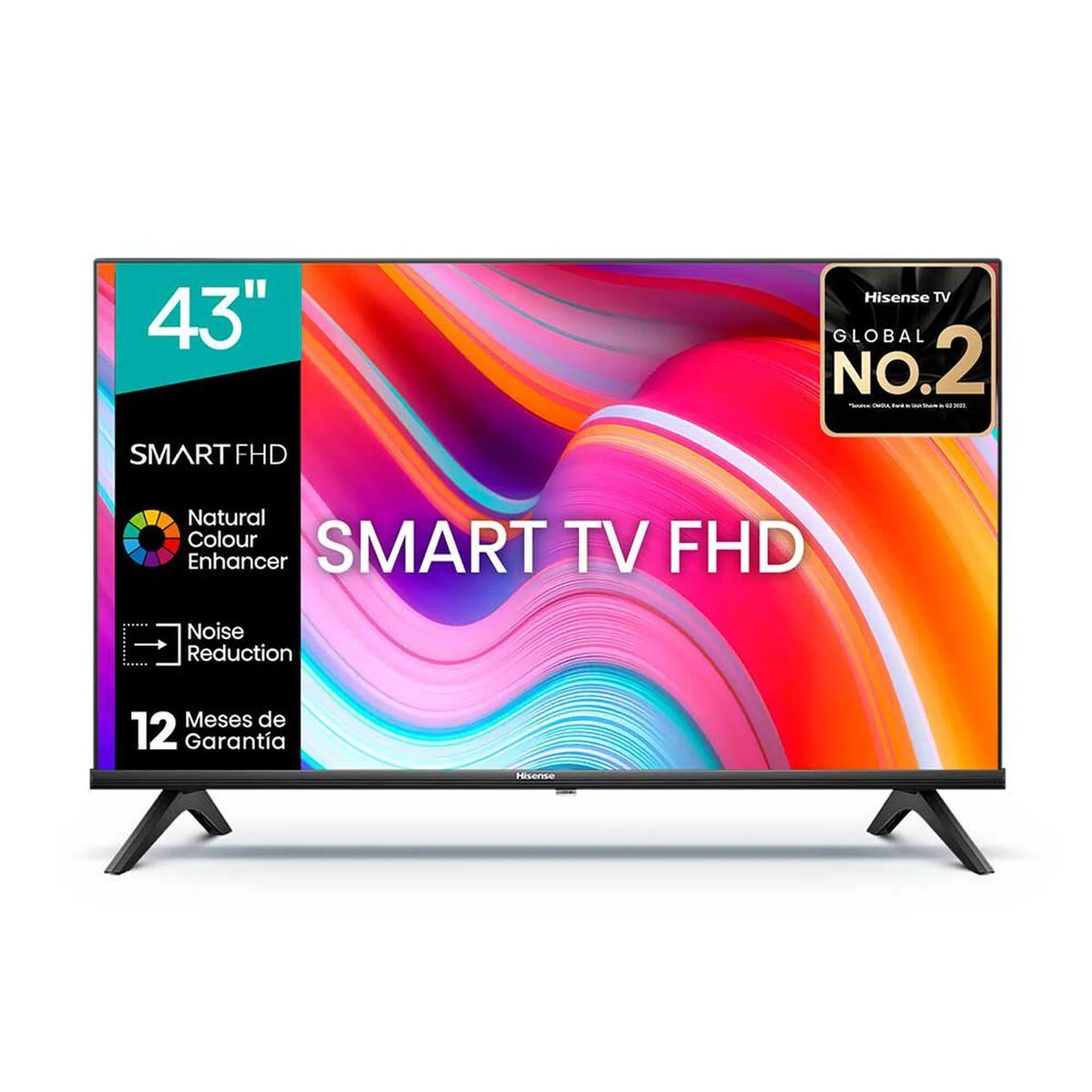 LED 43" Hisense 43A4K Smart TV 4K FHD